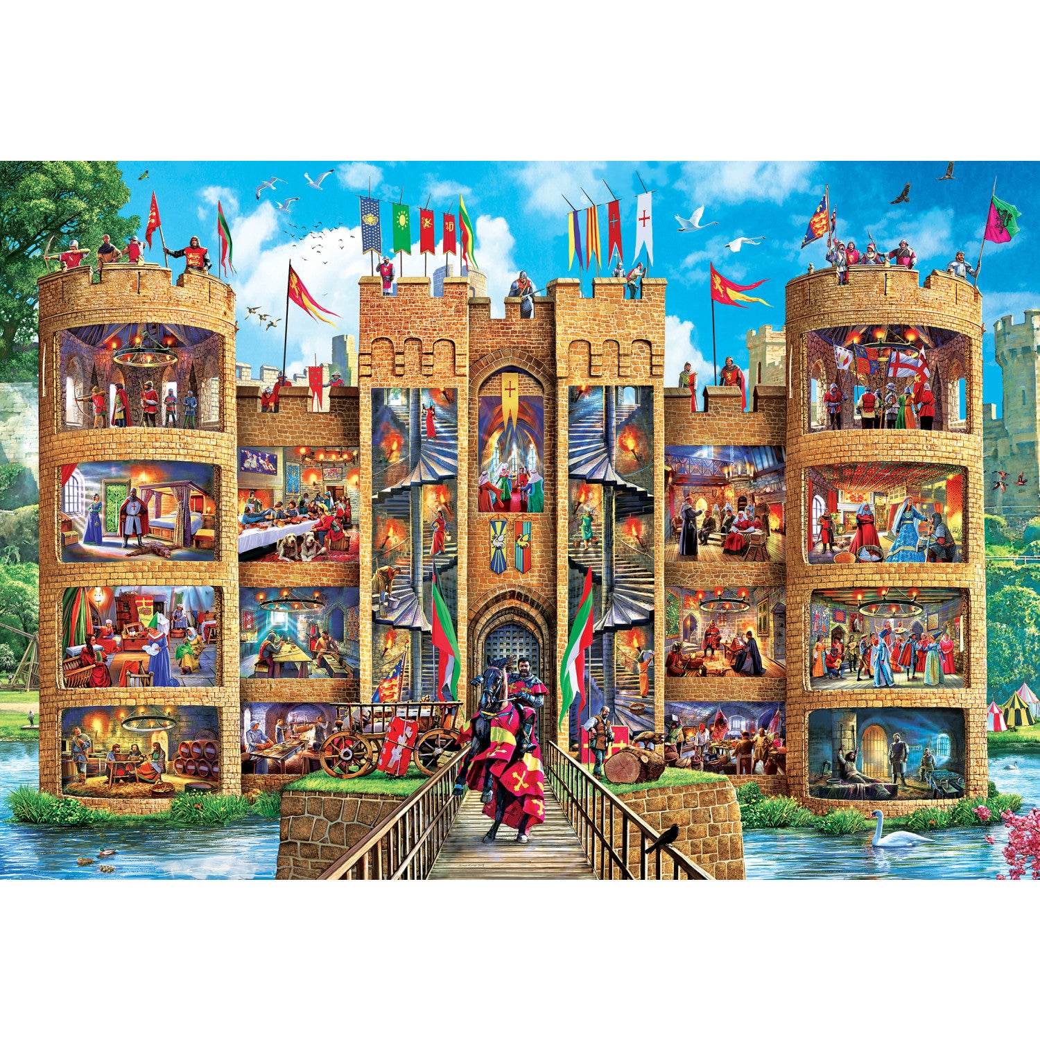Cutaways - Medieval Castle 1000 Piece Puzzle