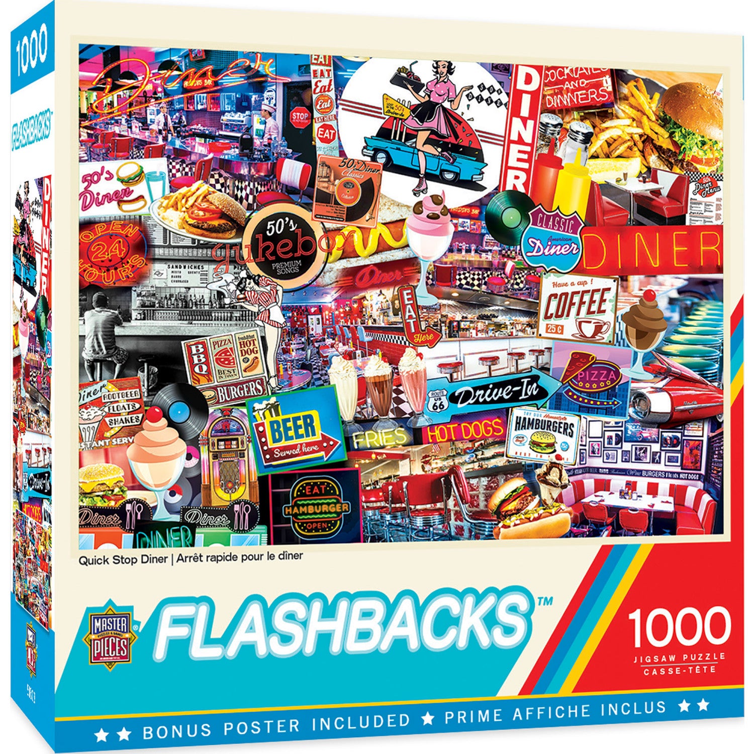 Flashbacks - Quick Stop Diner 1000 Piece Puzzle