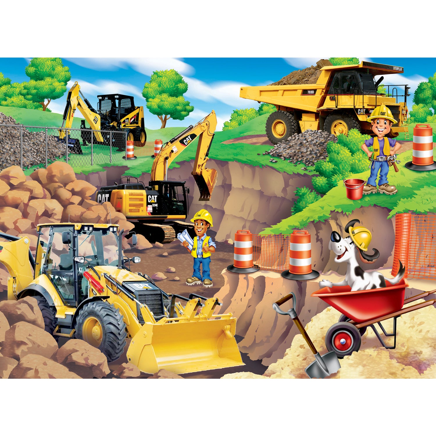 Caterpillar - Day at the Quarry 60 Piece Puzzle