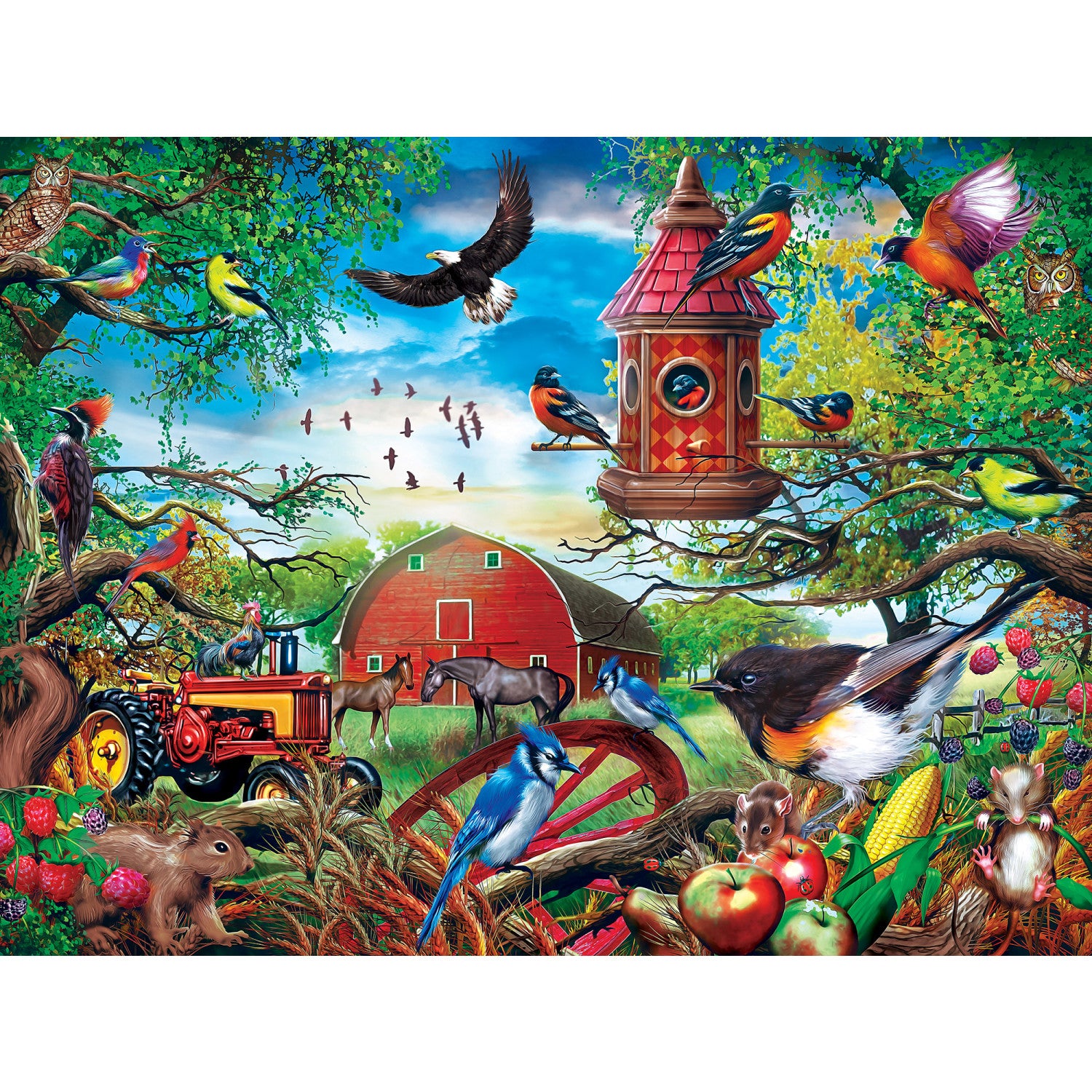 Green Acres - Farmland Frolic 300 Piece Puzzle