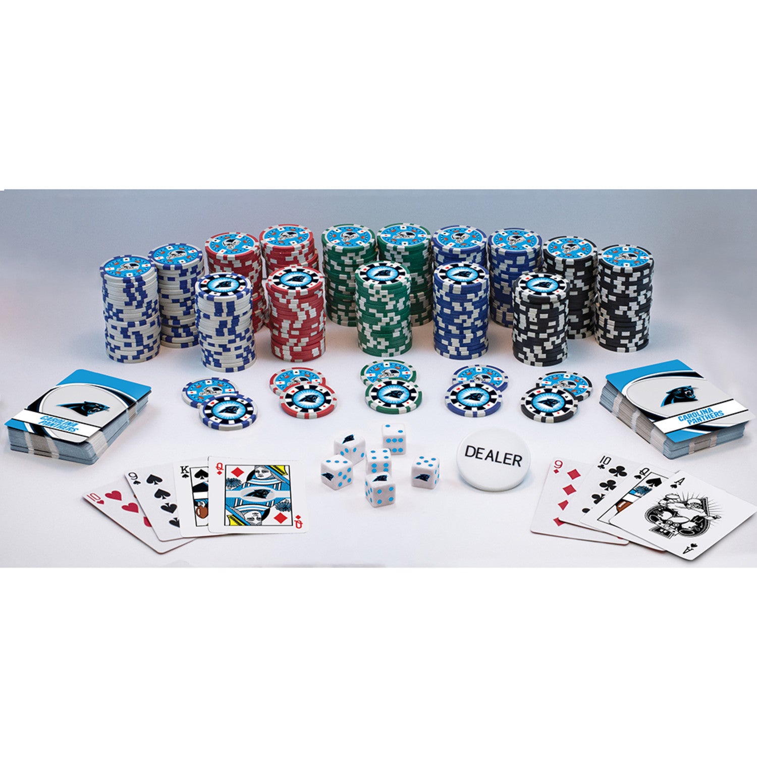 Carolina Panthers 300 Piece Poker Set