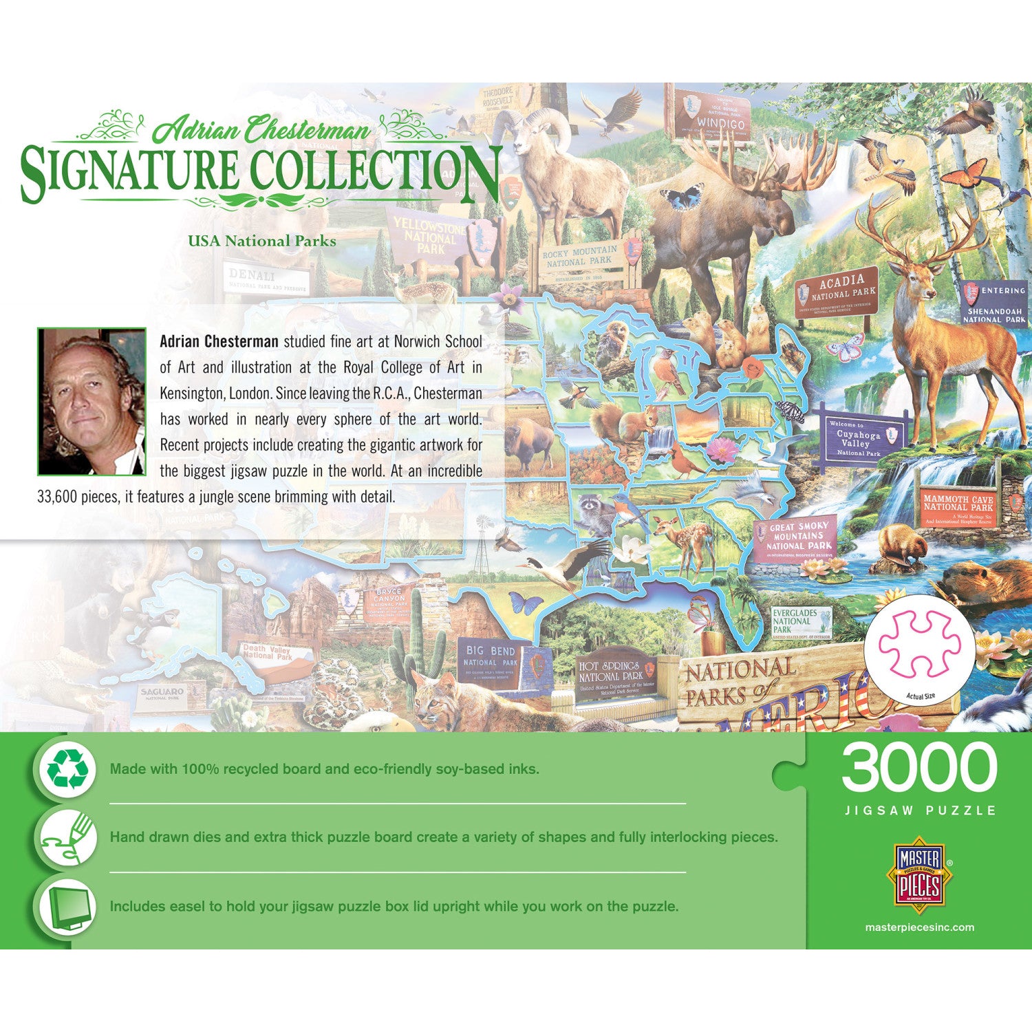 Signature Collection - USA National Parks 3000 Piece Jigsaw Puzzle - Flawed
