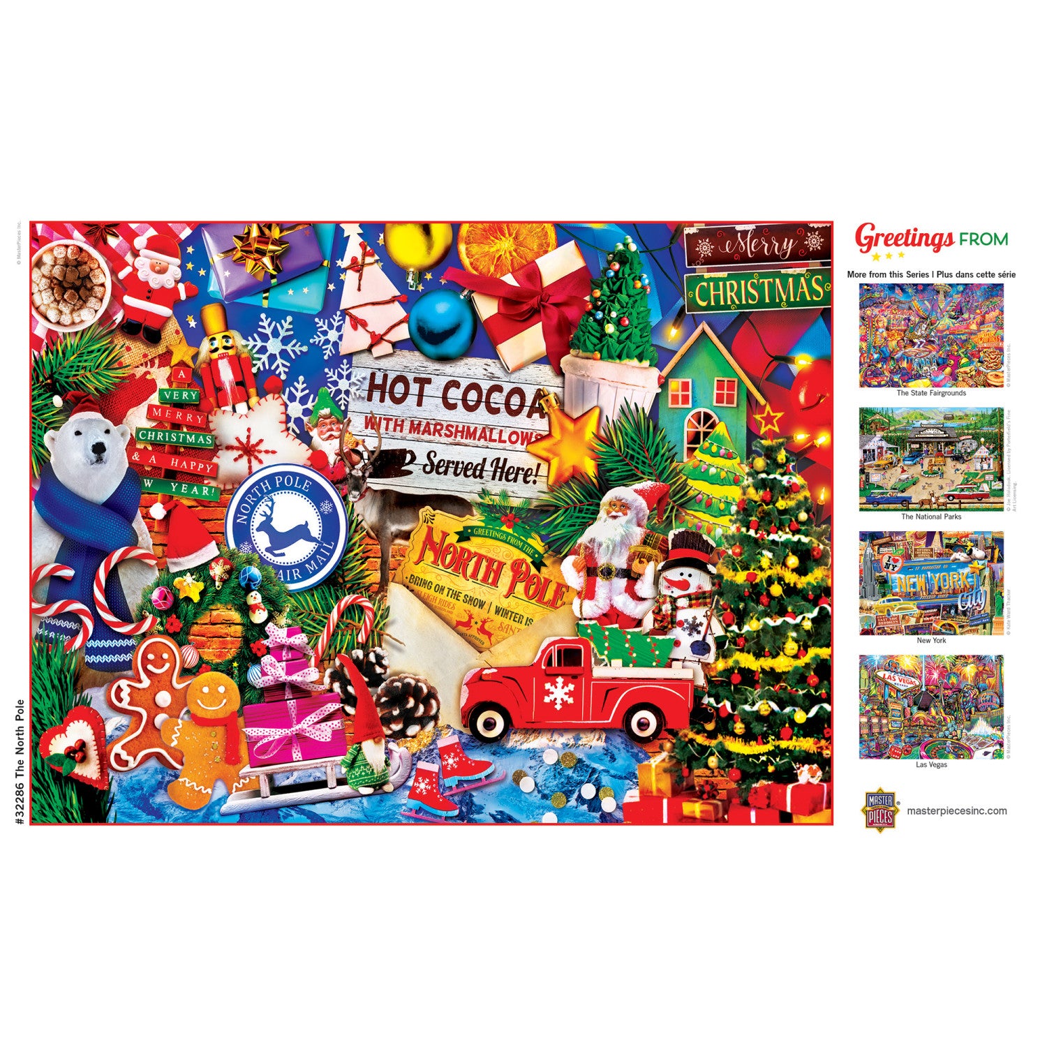 Greetings From The North Pole - 550 Piece Jigsaw Puzzle