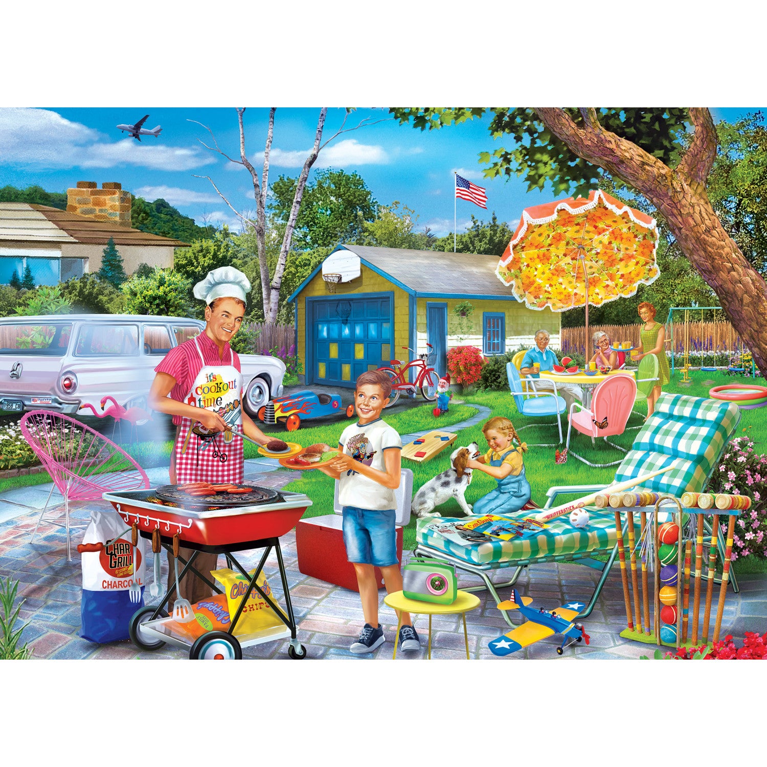 Childhood Dreams - Backyard BBQ 1000 Piece Puzzle