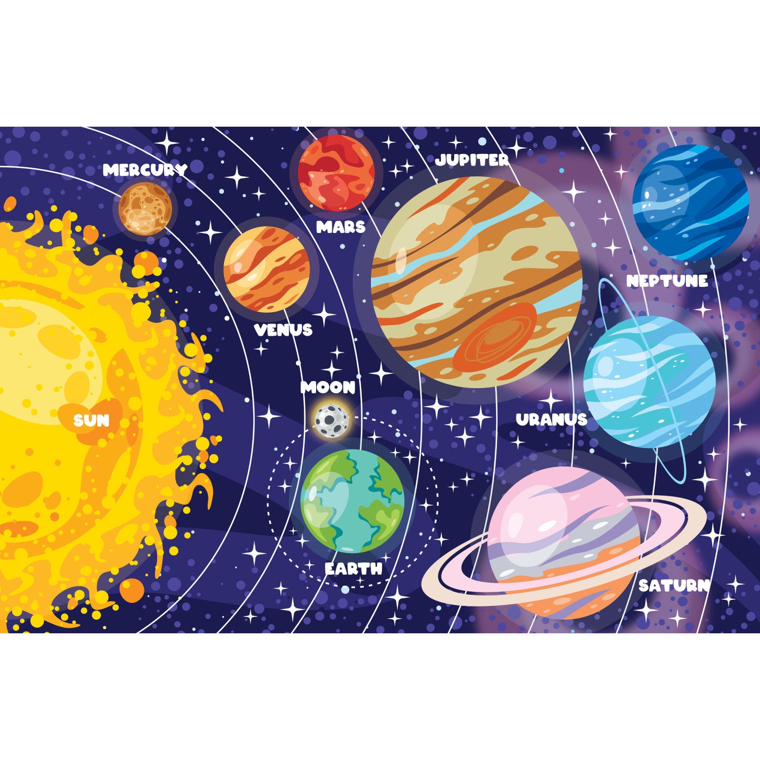 Glow in the Dark - Our Solar System 48 Piece Floor Puzzle