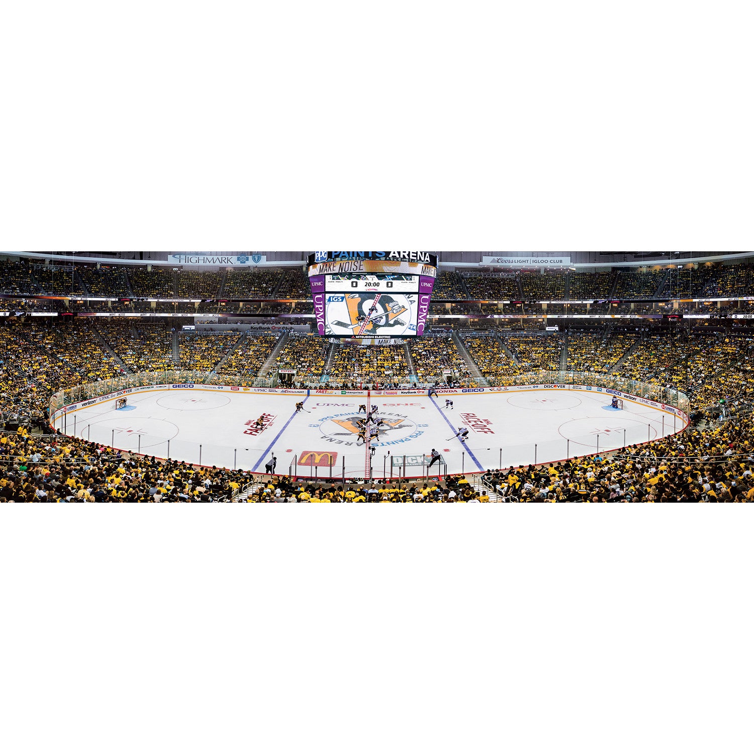 Pittsburgh Penguins NHL 1000pc Panoramic Puzzle