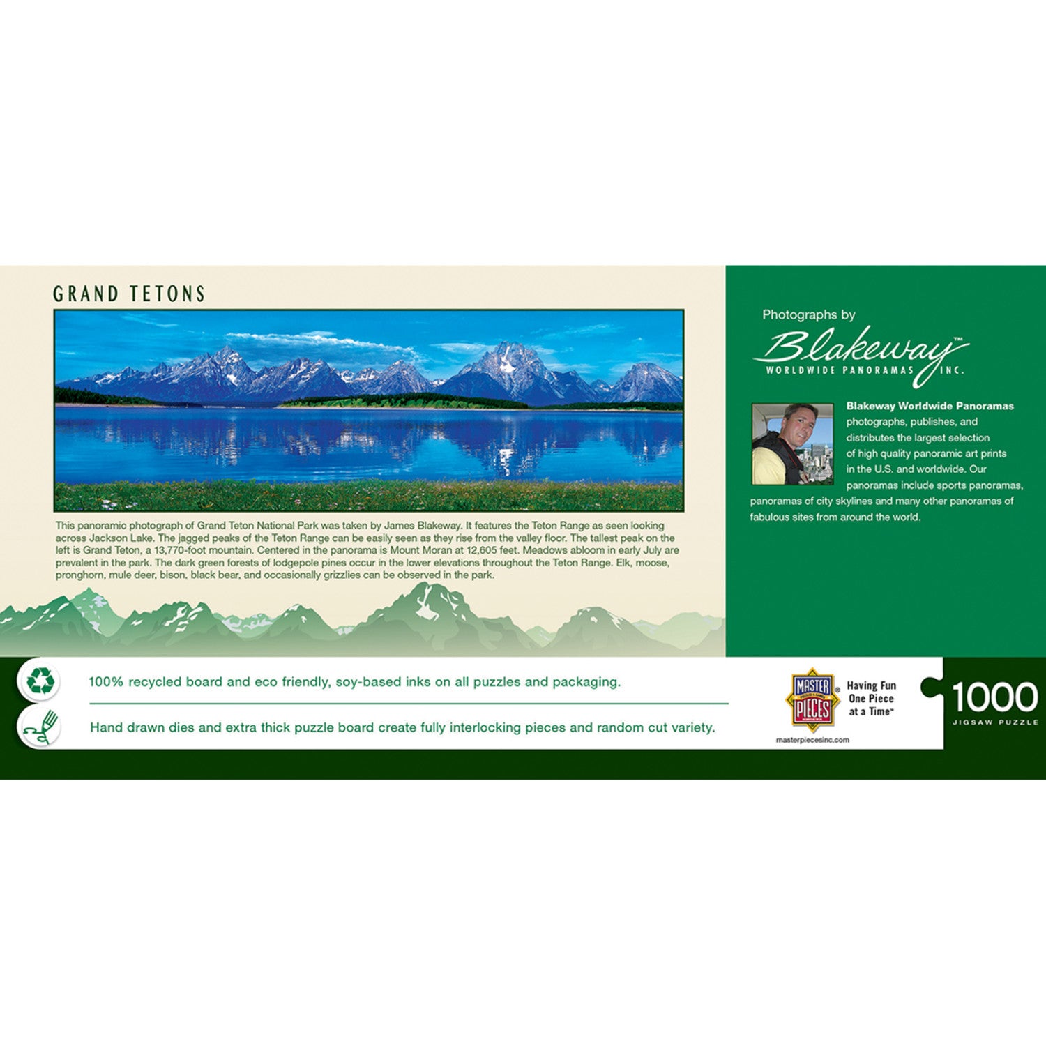 American Vista Panoramic - Grand Teton National Park 1000 Piece Puzzle