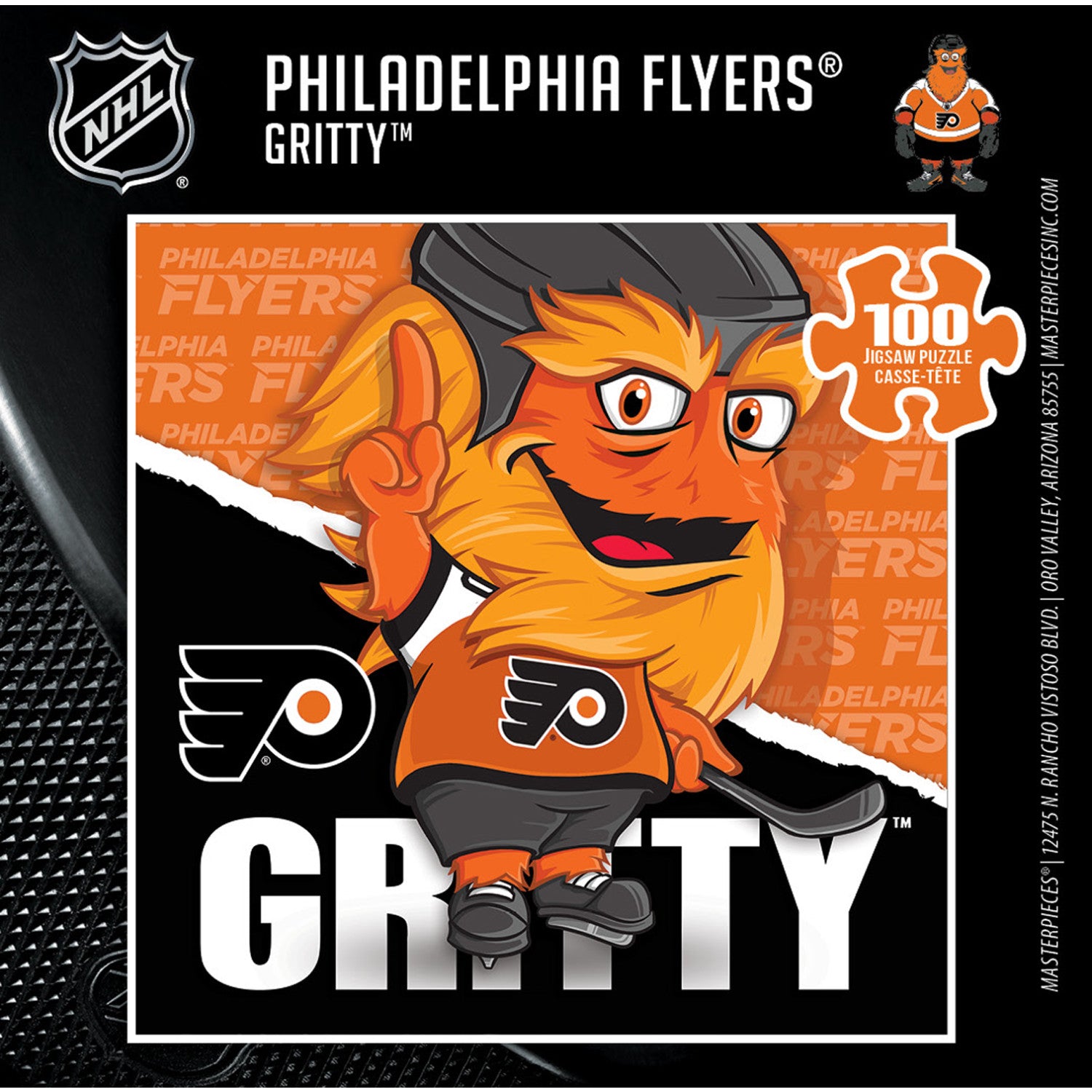 Gritty - Philadelphia Flyers Mascot 100 Piece Jigsaw Puzzle
