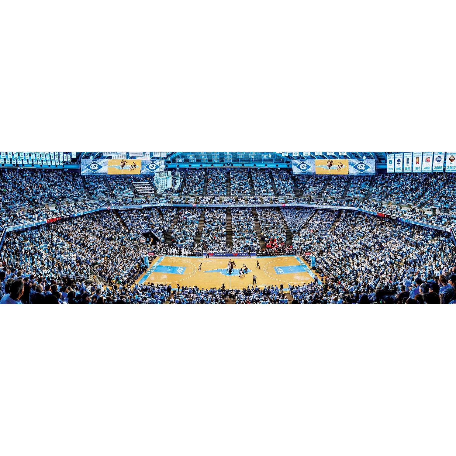 UNC Tar Heels NCAA 1000pc Basketball Panoramic Puzzle