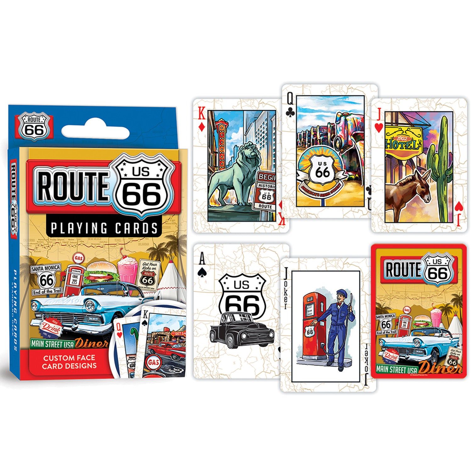 Route 66 Playing Cards - 54 Card Deck