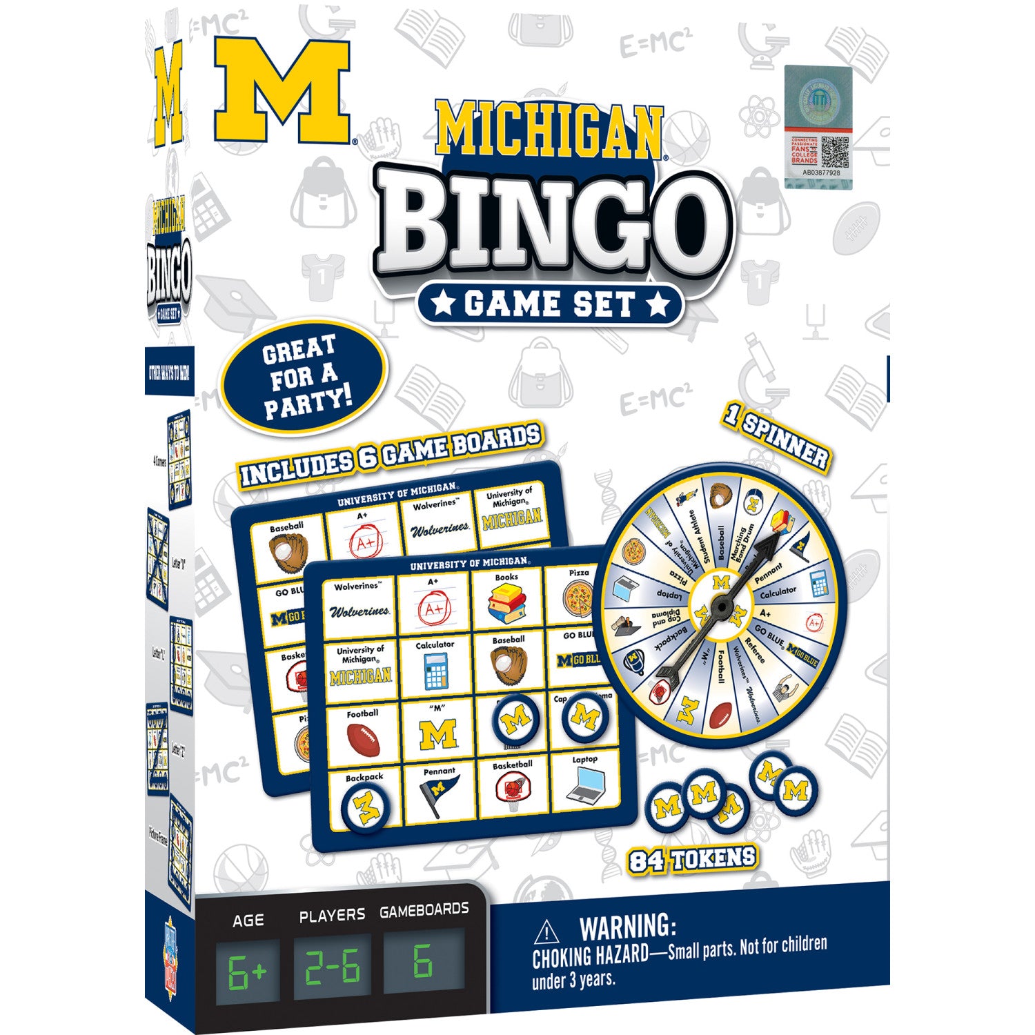 Michigan Wolverines Bingo Game