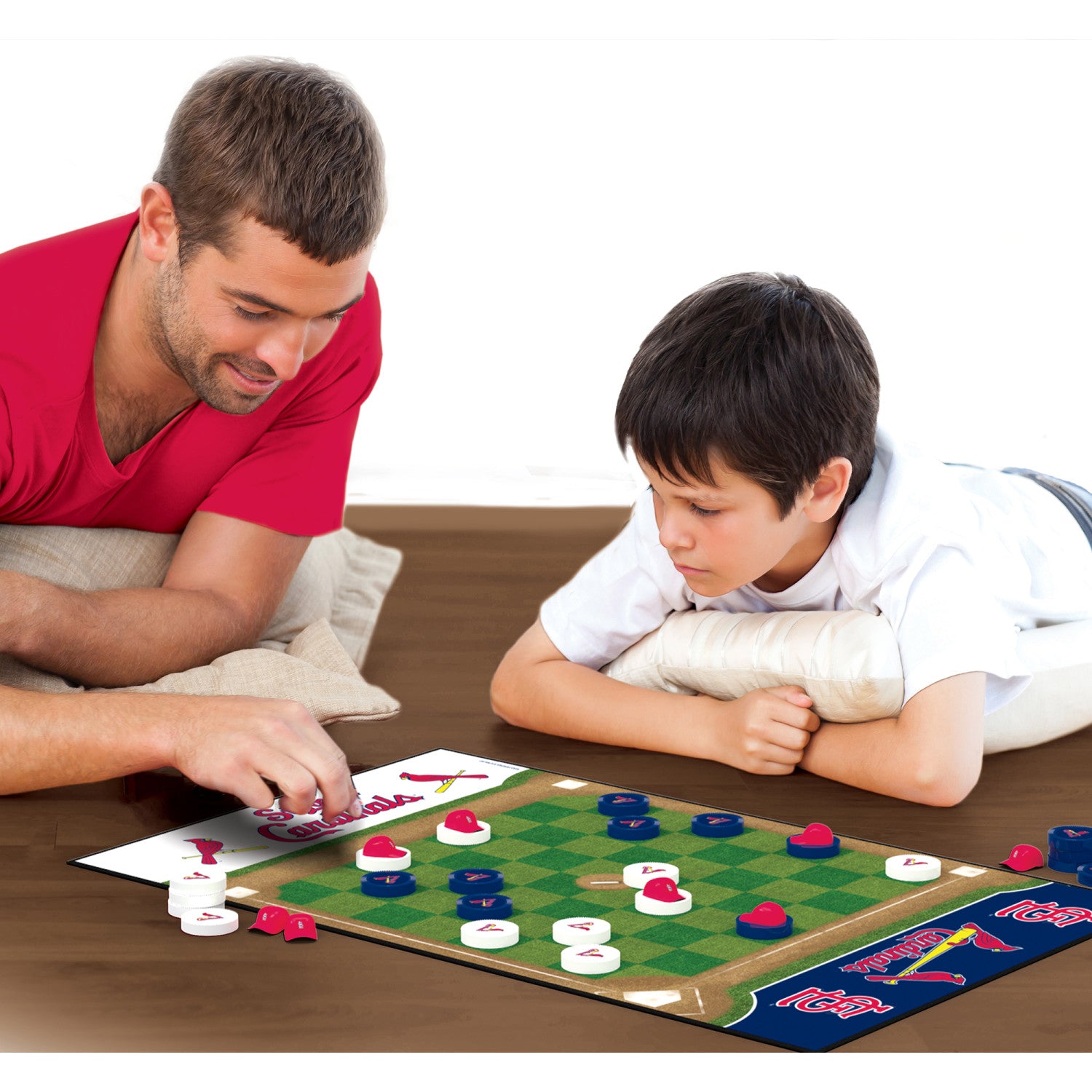 STL CARDINALS CHECKERS BOARD GAME OFFICIALLY LICENSED MLB Complete
