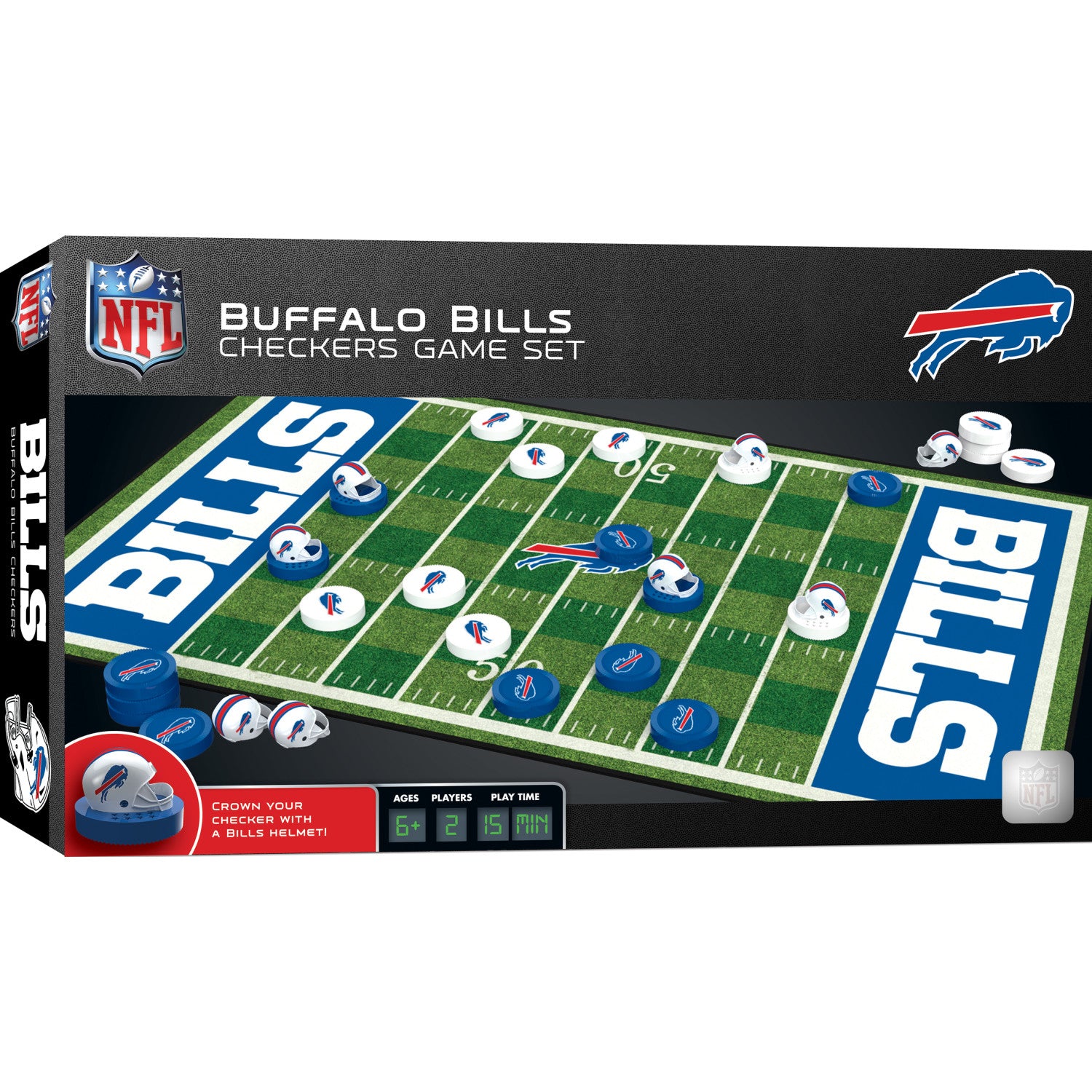 Buffalo Bills Checkers Board Game