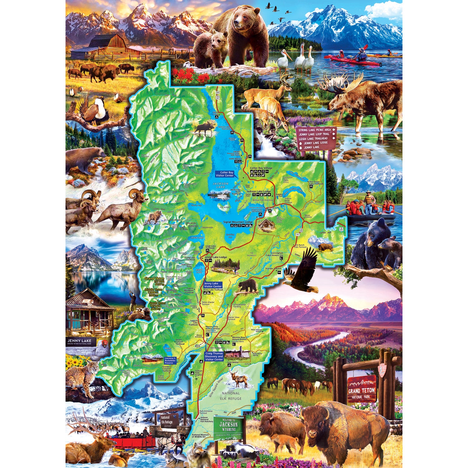 National Parks - Grand Teton 1000 Piece Puzzle