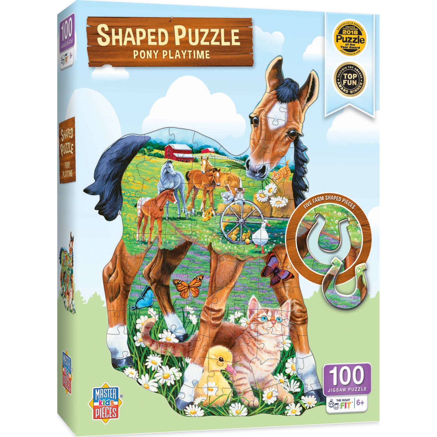 Pony Playtime - 100 Piece Shaped Jigsaw Puzzle