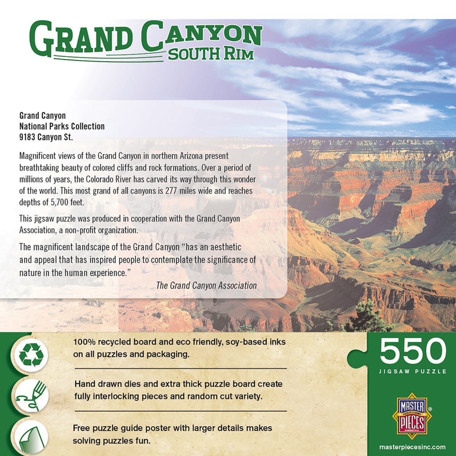 Grand Canyon South Rim 550 Piece Puzzle