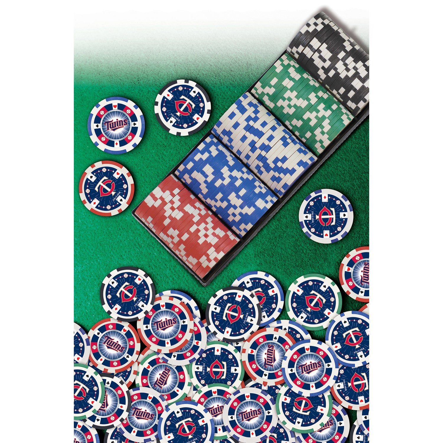 Minnesota Twins Casino Style 100 Piece Poker Set
