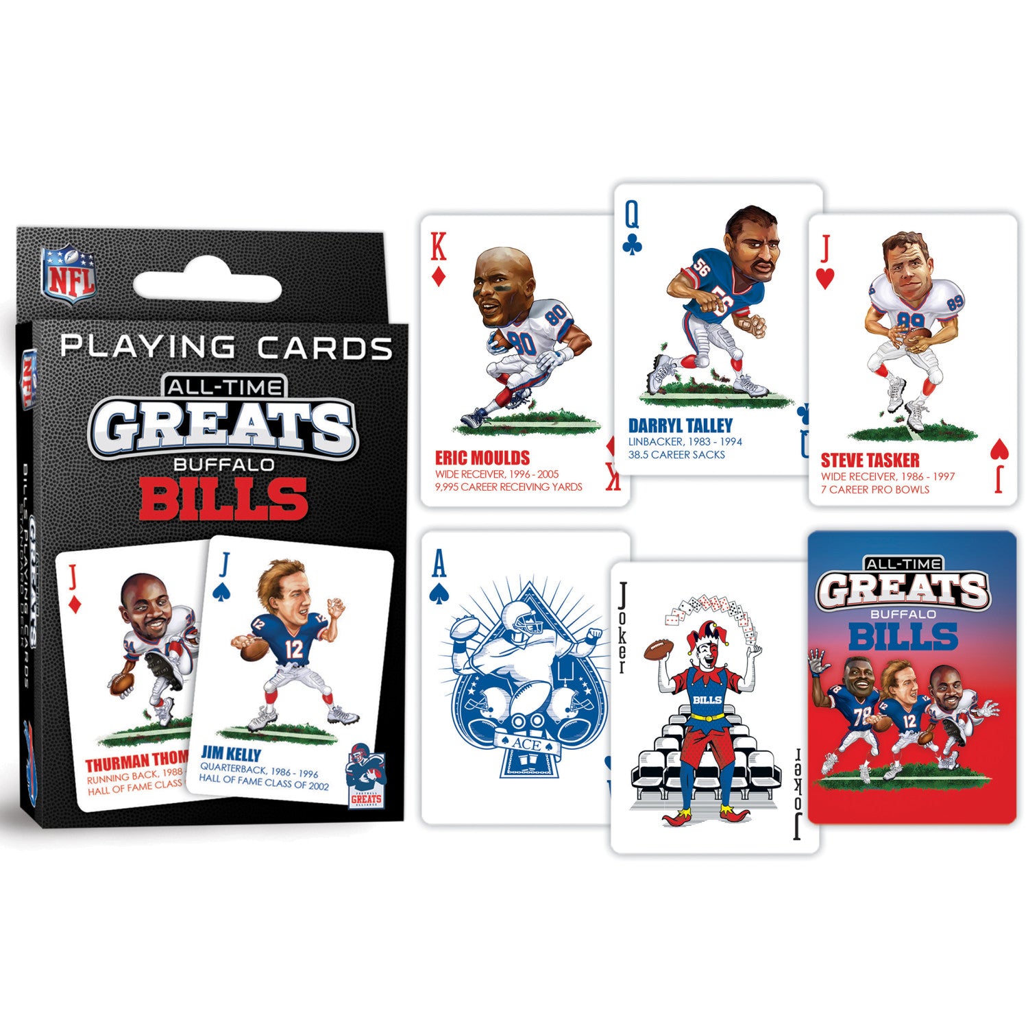 Buffalo Bills All-Time Greats Playing Cards - 54 Card Deck