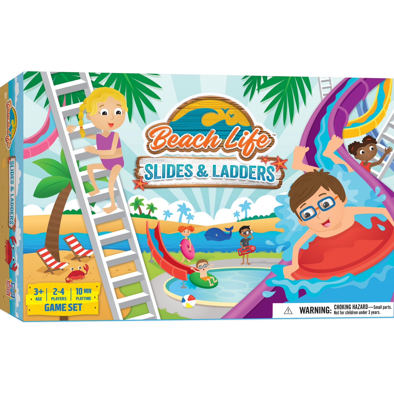 Beach Life - Slides & Ladders Board Game