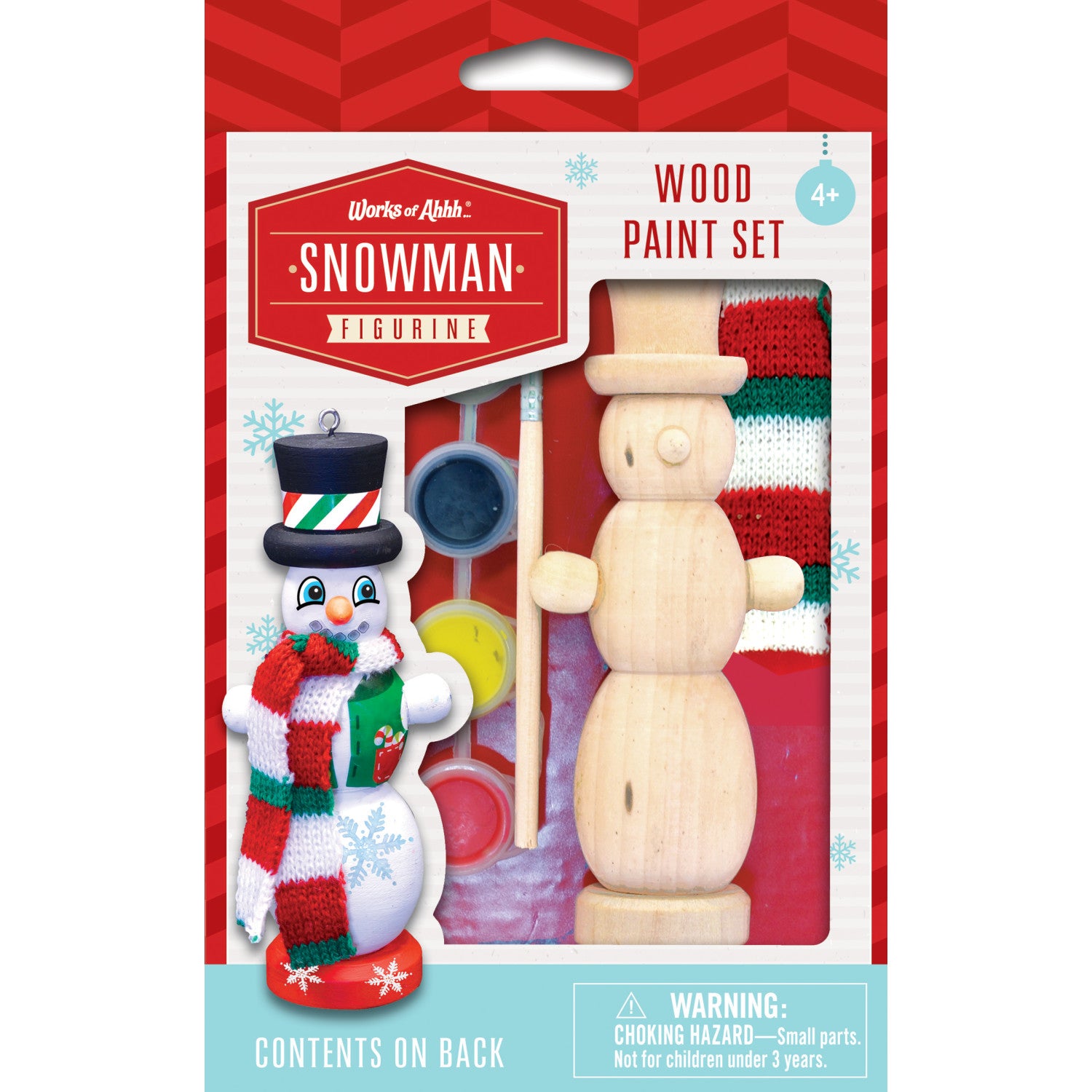 Nutcracker Snowman Ornament Wood Paint Kit