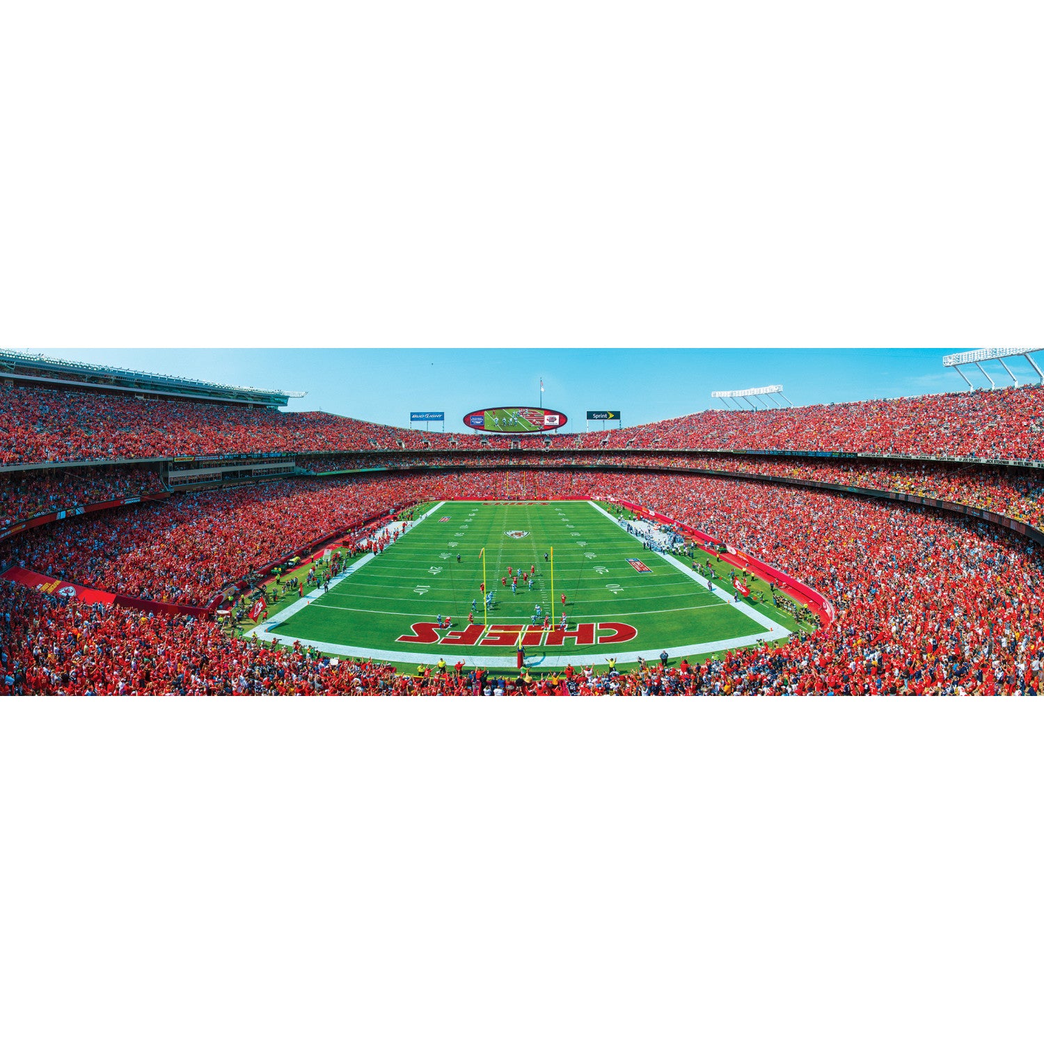 Kansas City Chiefs NFL 1000pc Panoramic Puzzle - End Zone