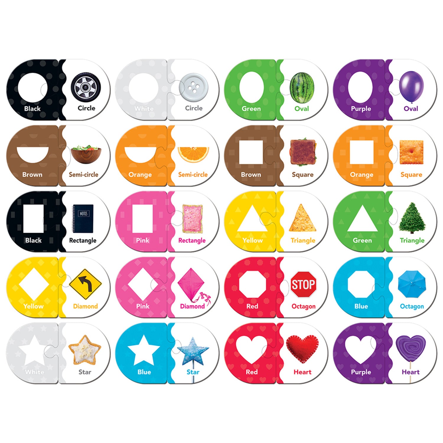 Colors and Shapes Educational Matching Game