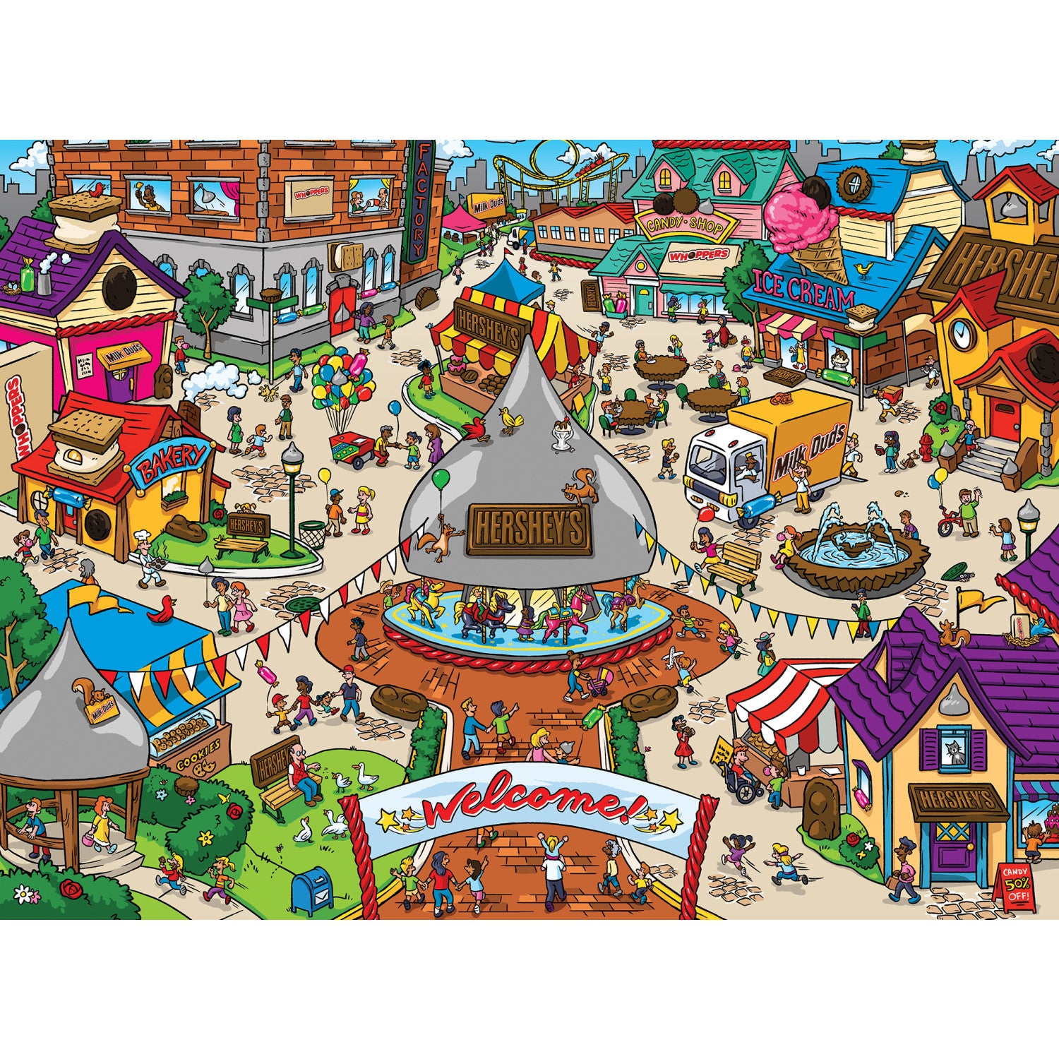 101 Things to Spot - In Hersheyville 100 Piece Puzzle