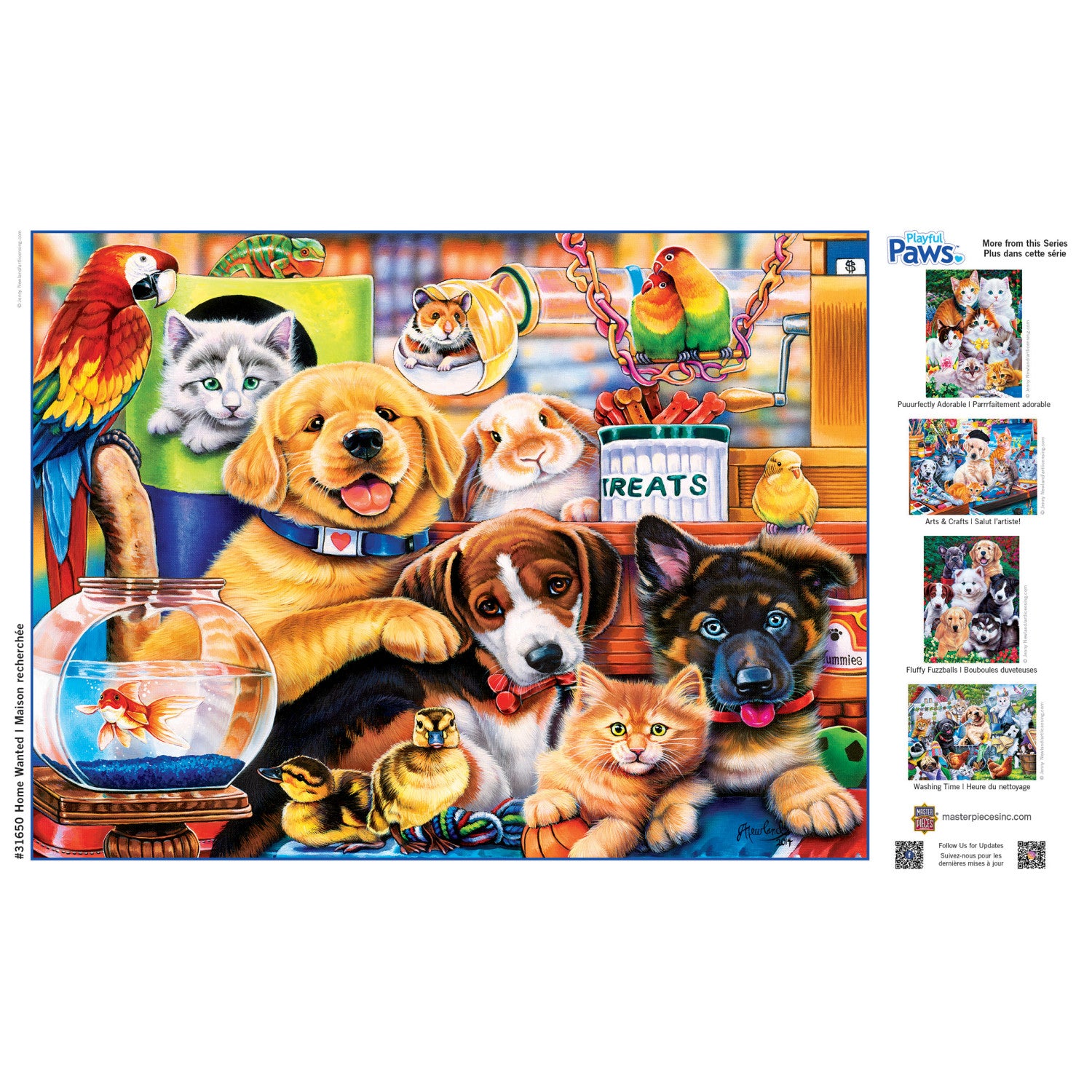 Playful Paws - Home Wanted 300 Piece EZ Grip Jigsaw Puzzle