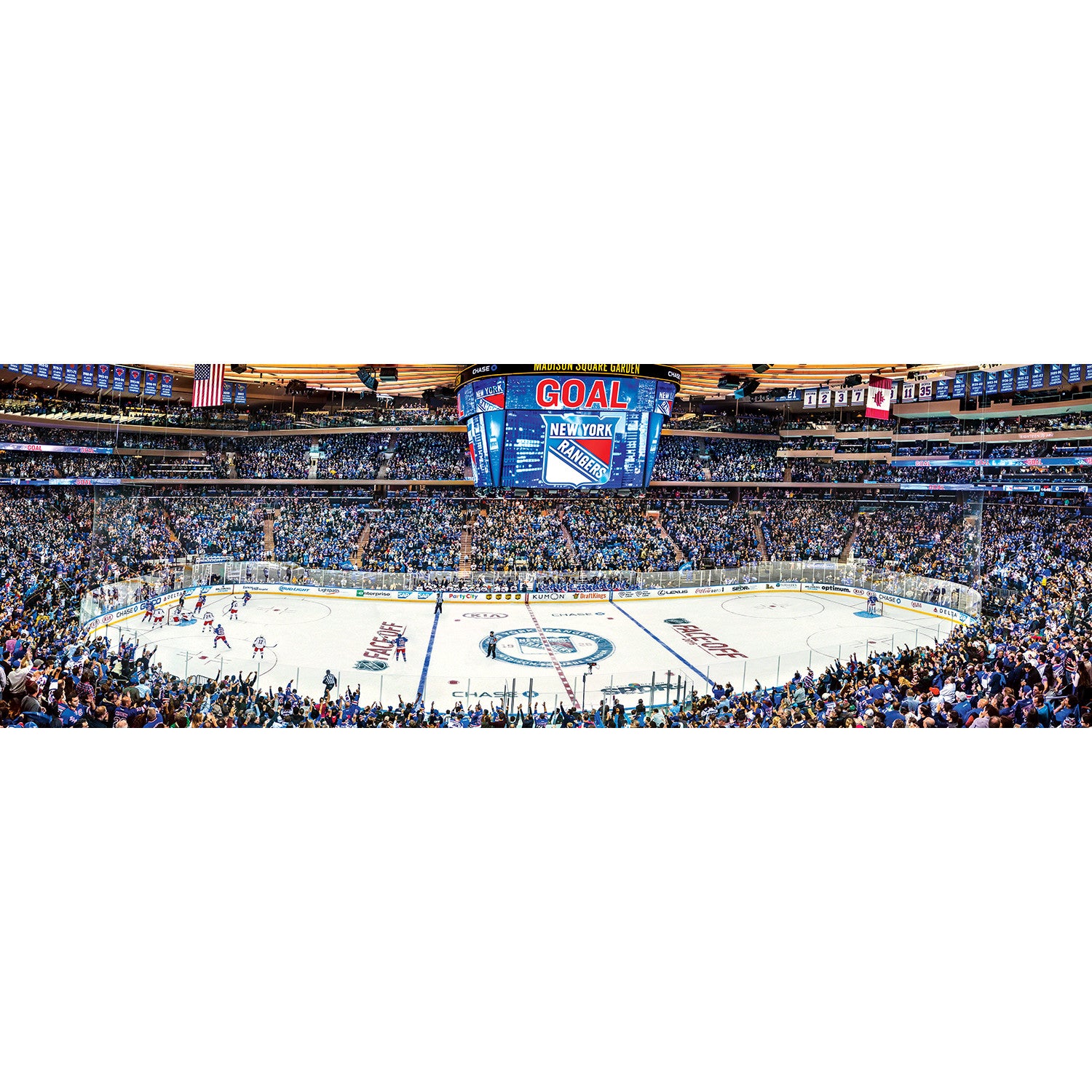 New York Rangers NHL 1000pc Panoramic Puzzle