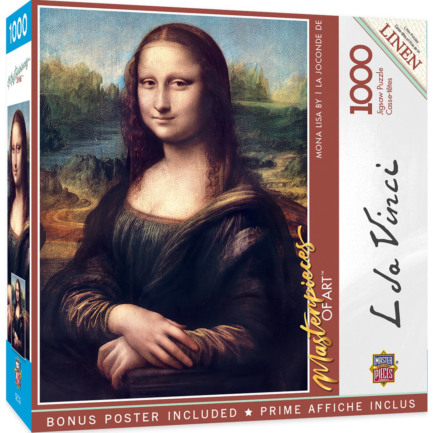 Masterpieces of Art - Mona Lisa 1000 Piece Puzzle