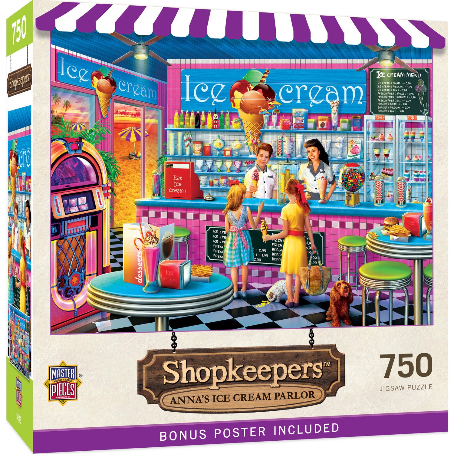 Shopkeepers - Anna's Ice Cream Parlor 750 Piece Puzzle