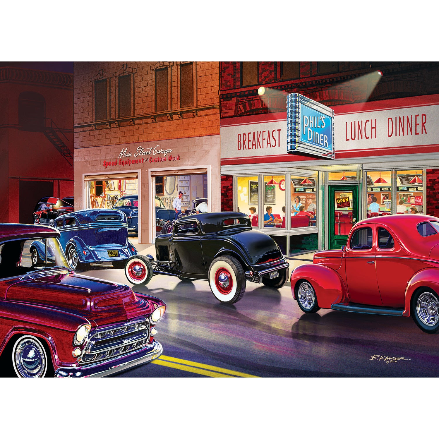 Masterpieces Puzzles Cruisin' Route 66 - Trading Post on Route 66 1000  Piece Puzzle