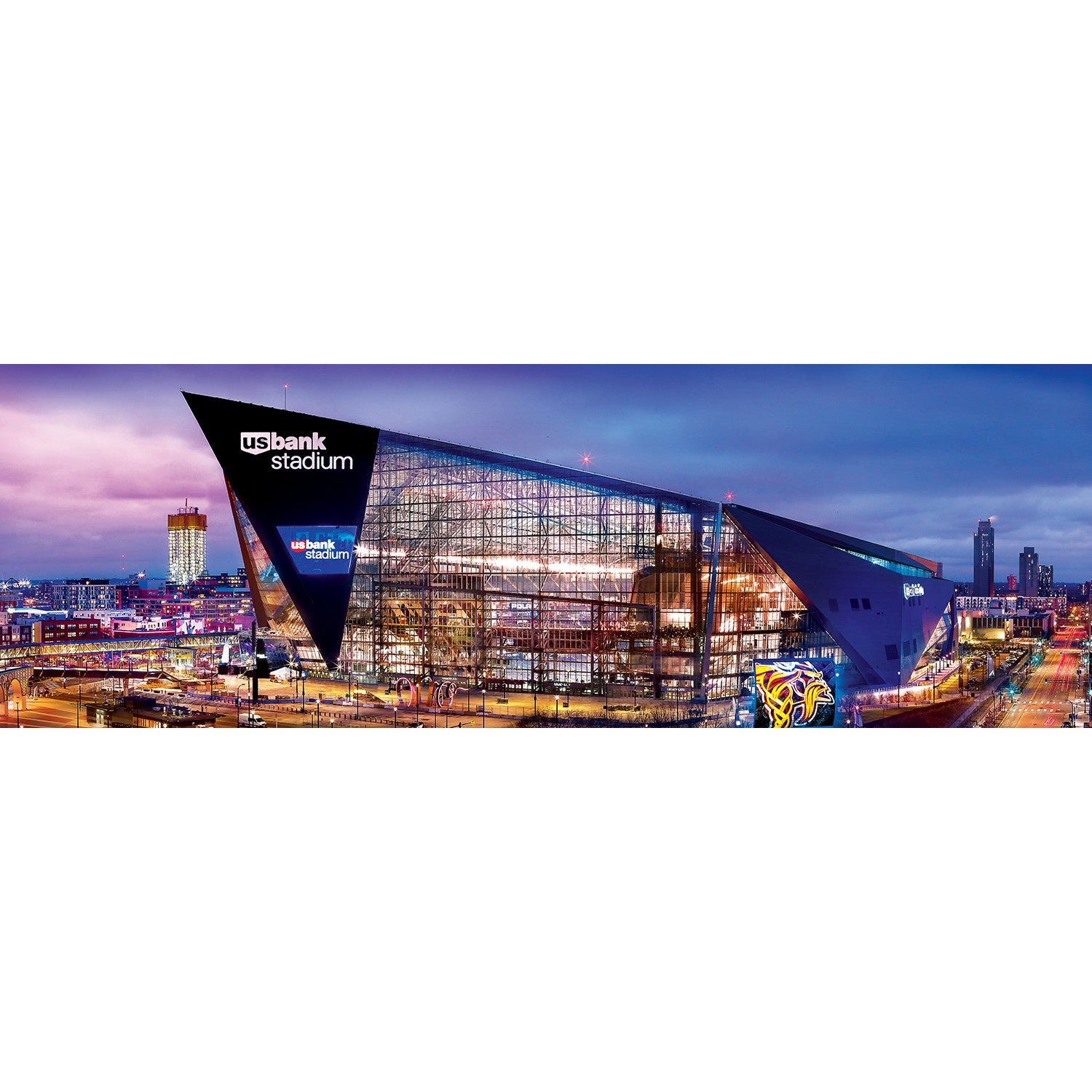 Minnesota Vikings NFL 1000pc Panoramic Puzzle - Stadium