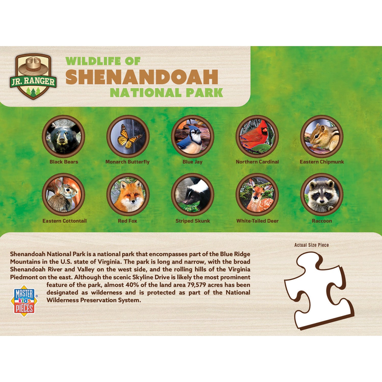 National Parks - Shenandoah National Park 100 Piece Kids Puzzle