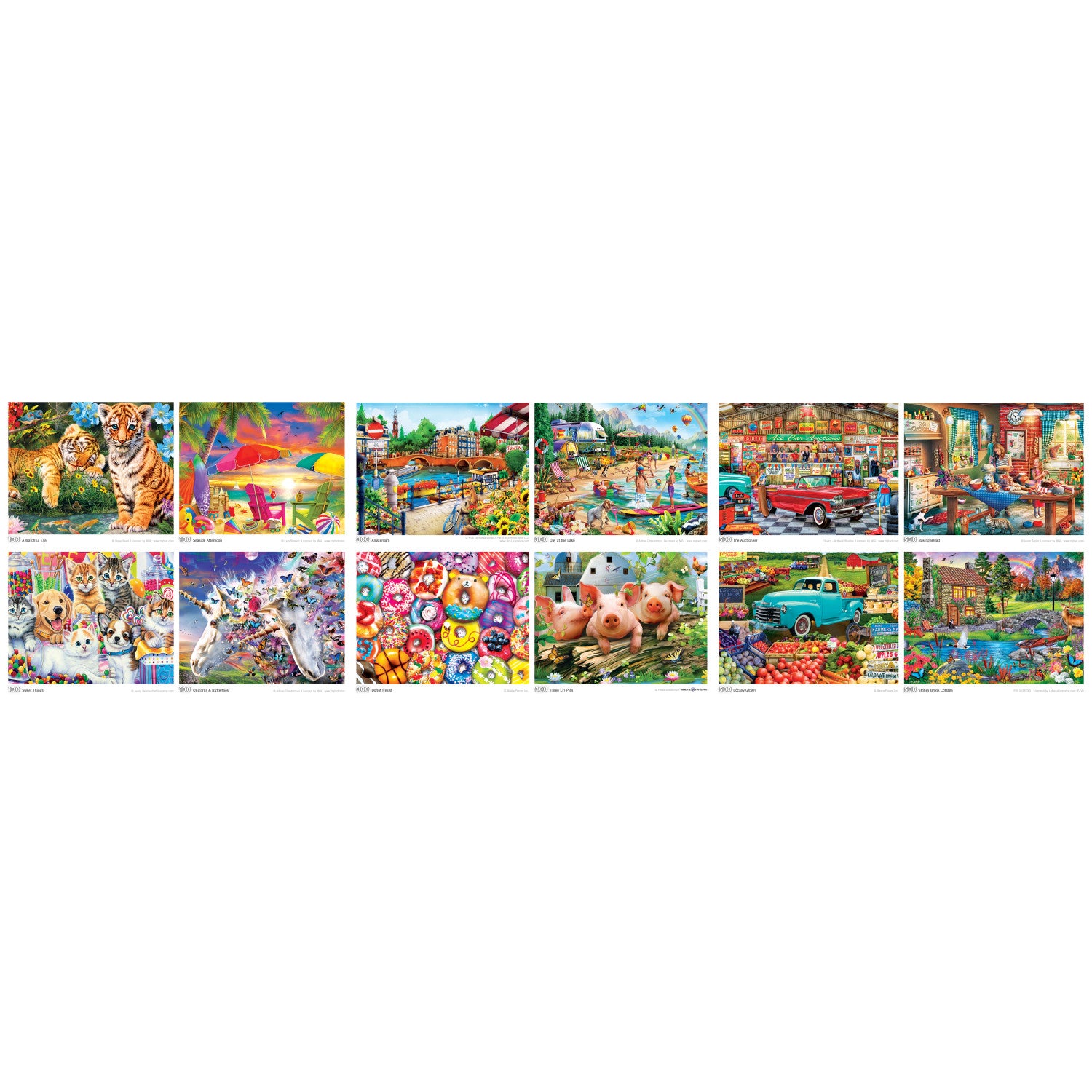 Artist Gallery V2 12-Pack Puzzle Assortment