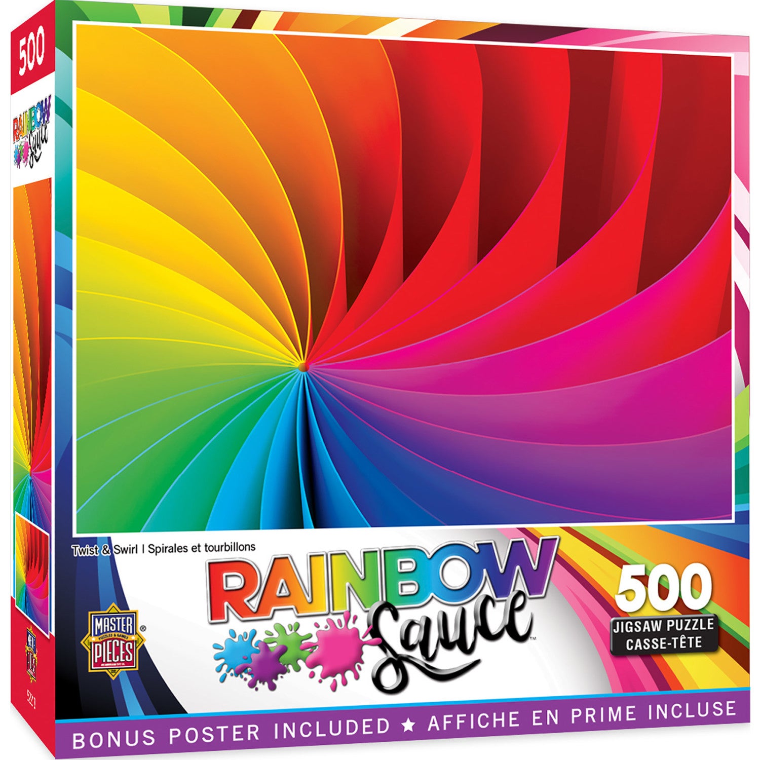 Rainbow Sauce - Twist & Swirl 500 Piece Jigsaw Puzzle