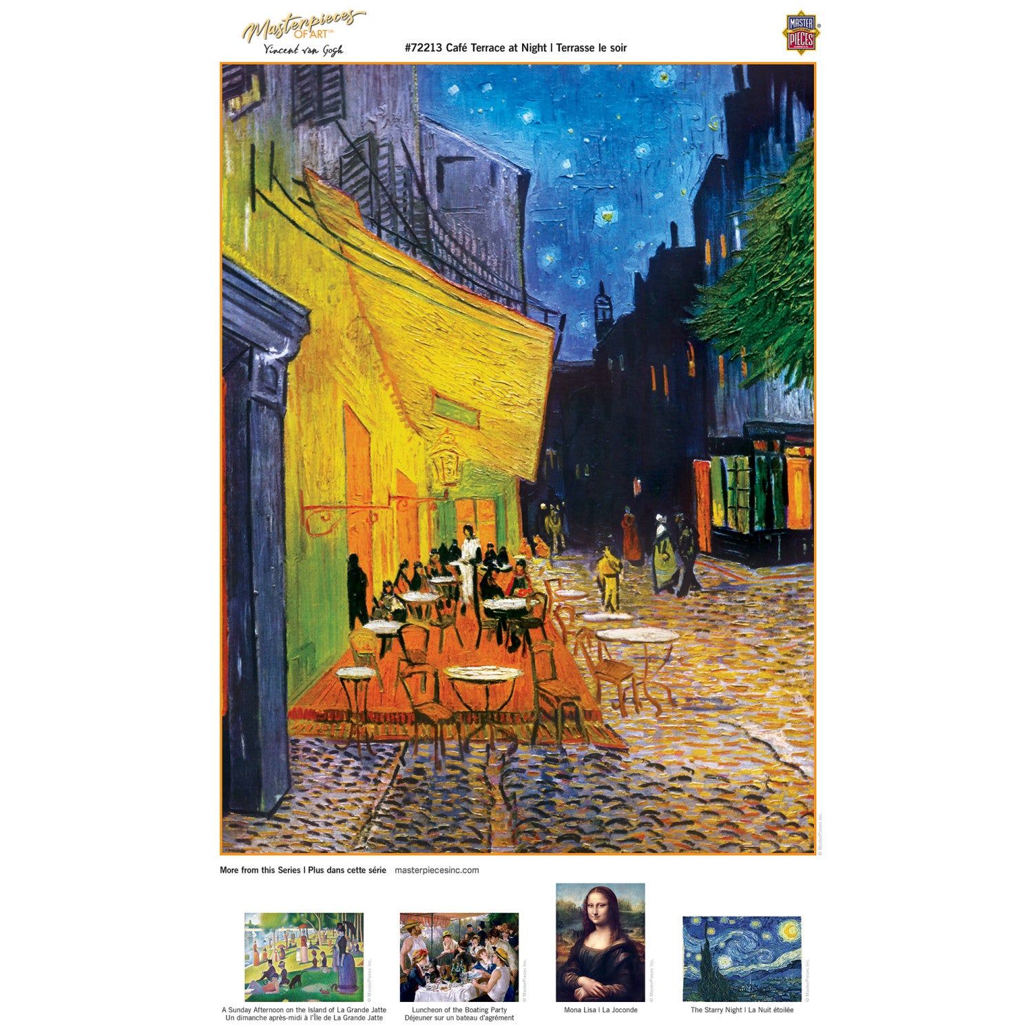 MasterPieces of Art - Cafe Terrace at Night 1000 Piece Jigsaw Puzzle