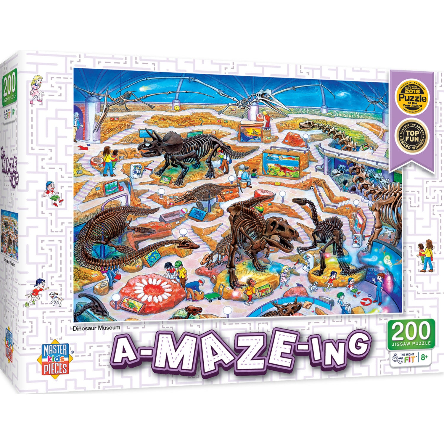 A-Maze-ing - Dinosaur Museum 200 Piece Jigsaw Puzzle