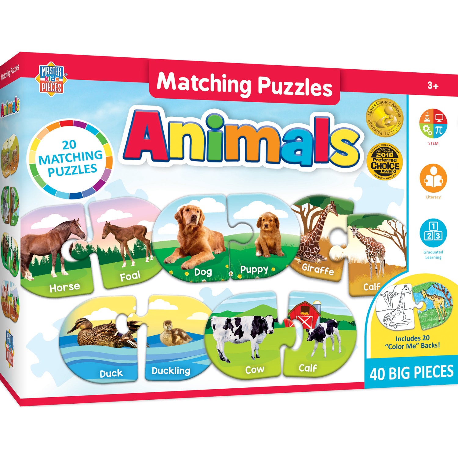 Animals - Educational Matching Jigsaw Puzzles