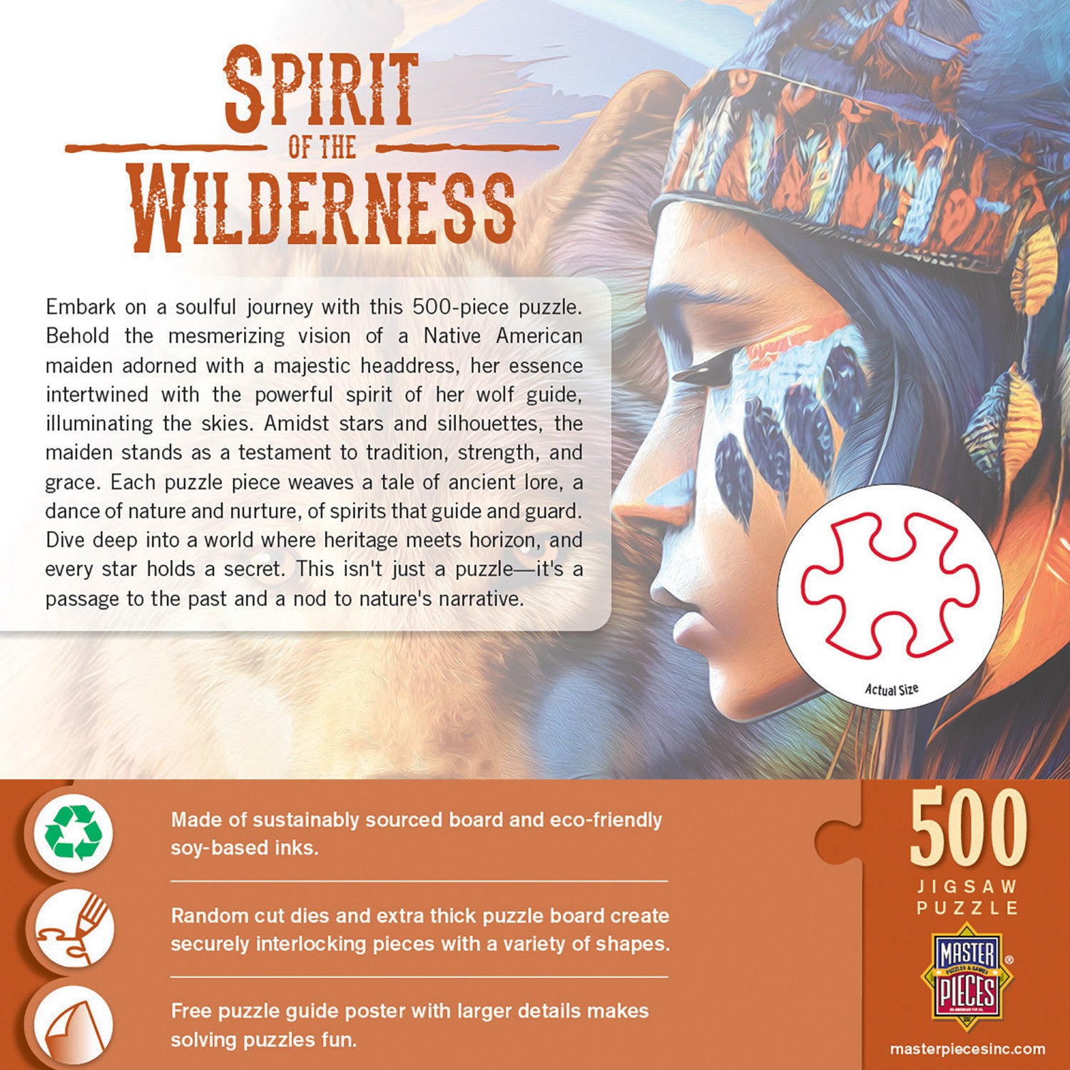 Tribal Spirit - Spirit of the Wilderness 500 Piece Jigsaw Puzzle