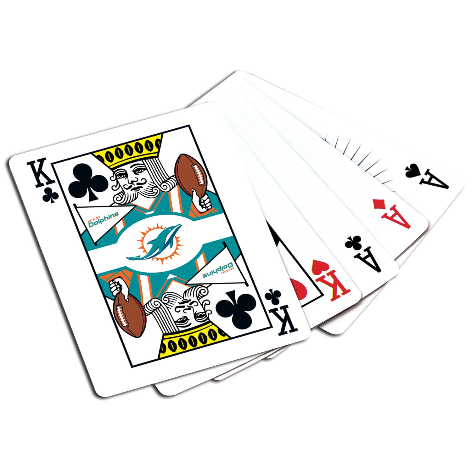 Miami Dolphins 300 Piece Poker Set