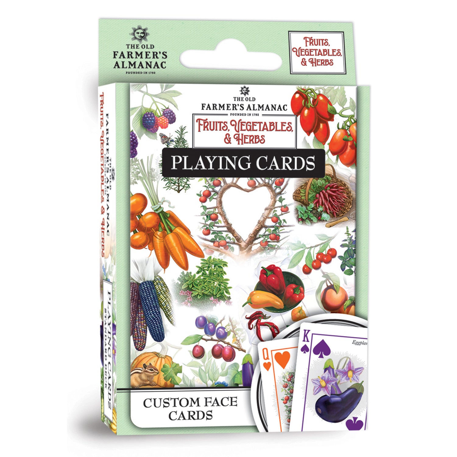 Farmer's Almanac - Fruits, Vegetables, & Herbs Playing Cards - 54 Card Deck