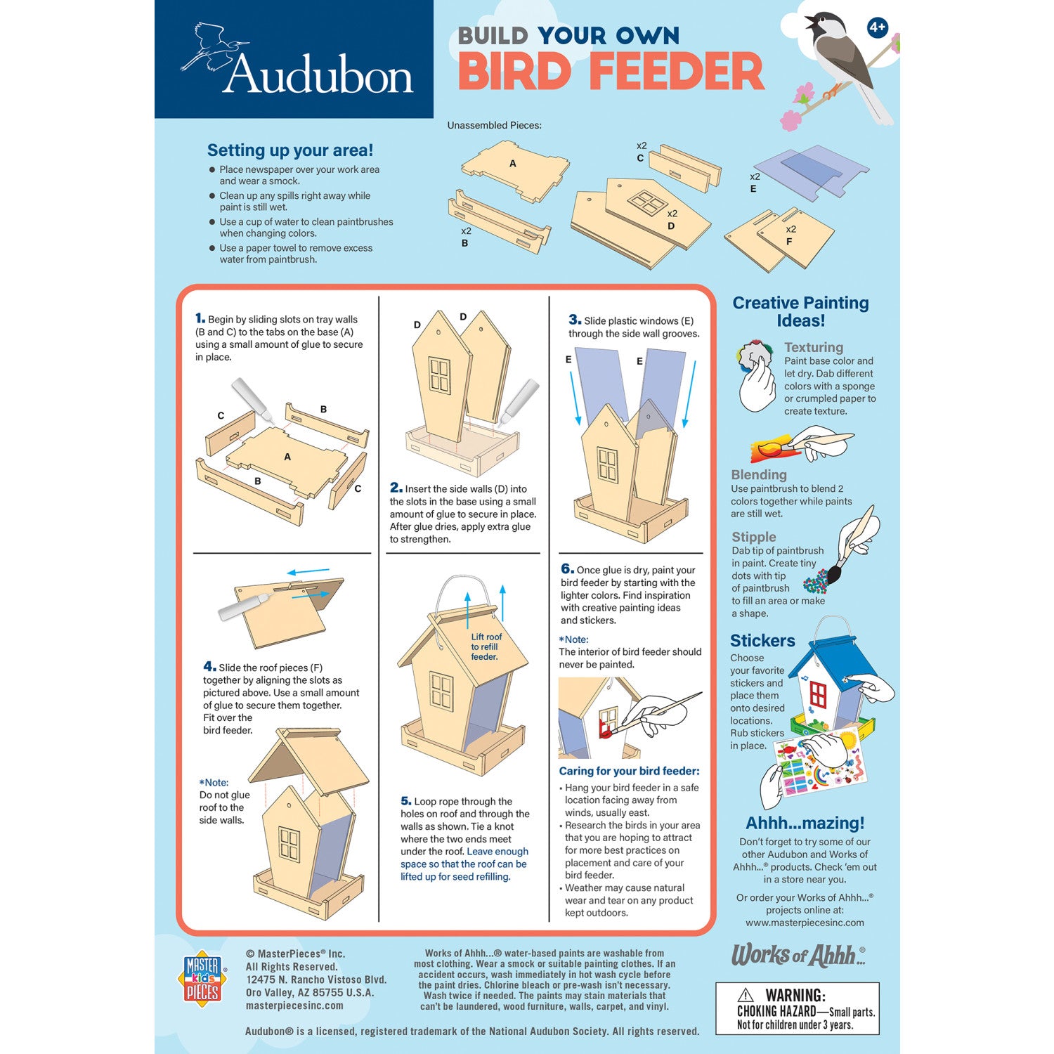 Audubon - Birdfeeder Wood Craft Set