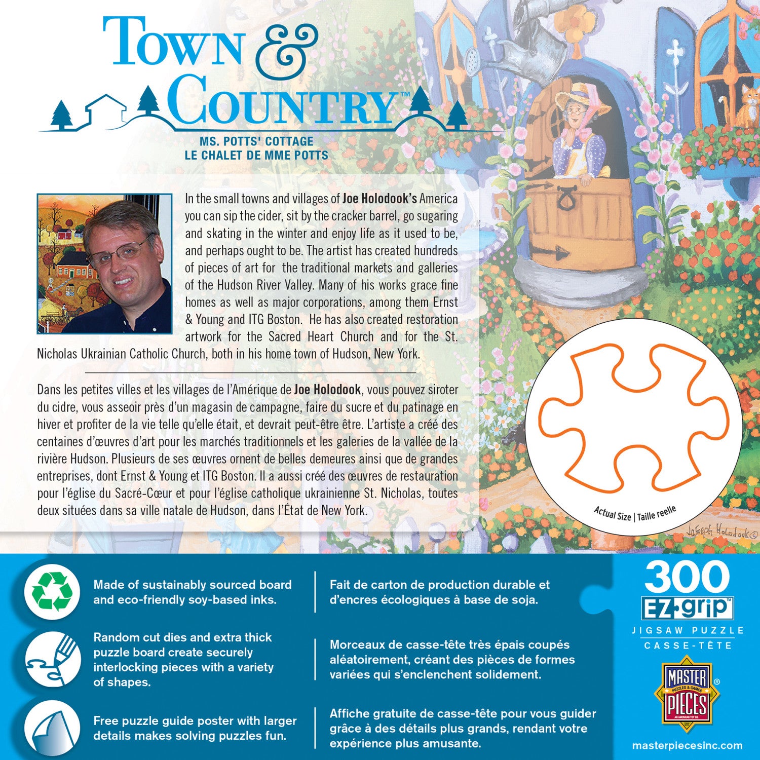 Town & Country - Ms. Potts' Cottage 300 Piece EZ Grip Puzzle