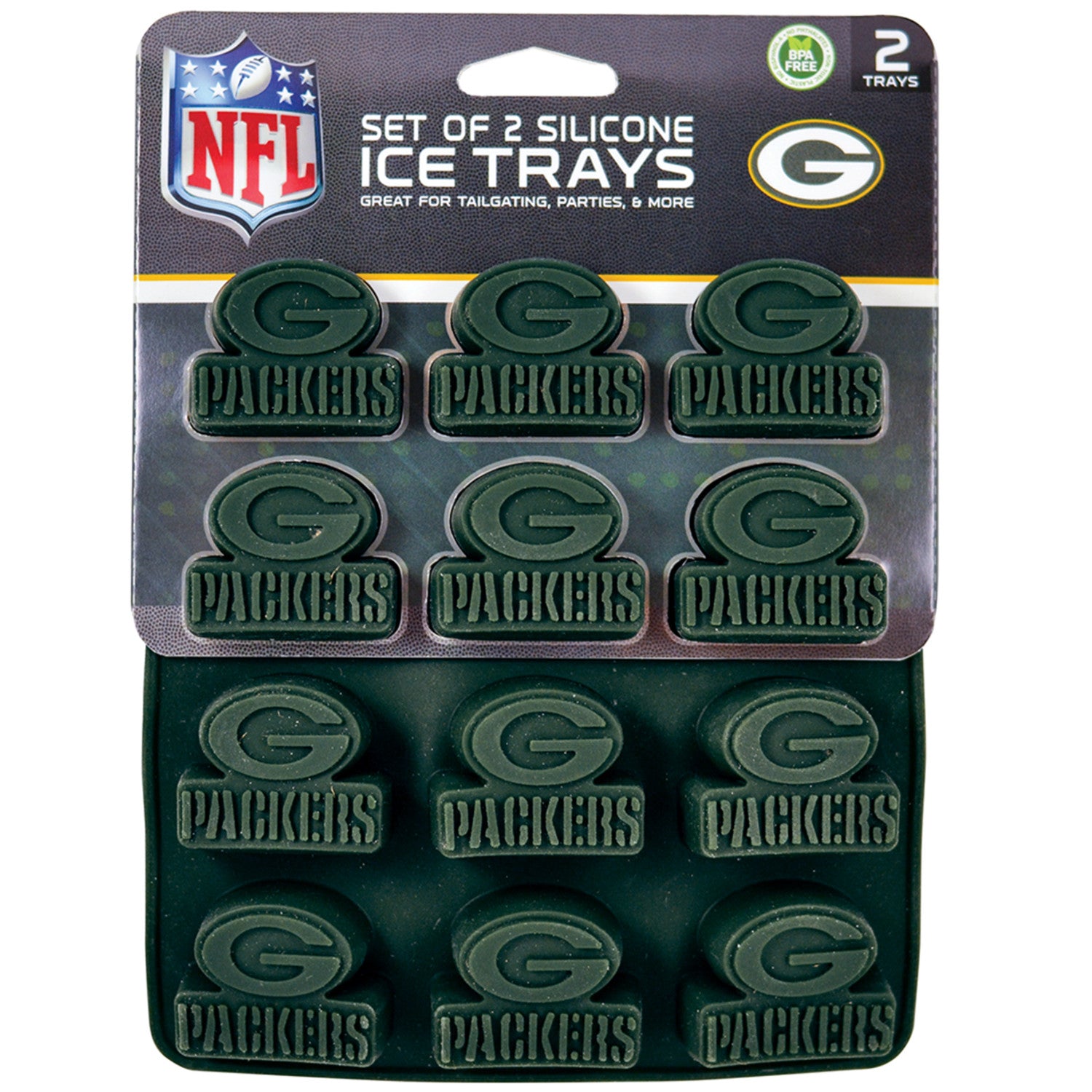 Green Bay Packers NFL Ice Cube Trays