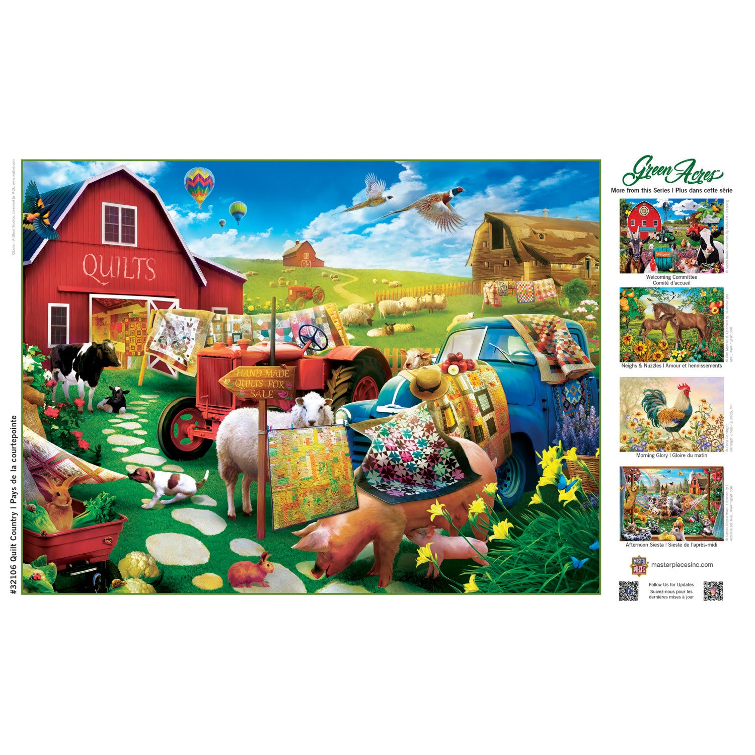 Green Acres - Quilt Country 300 Piece EZ Grip Puzzle