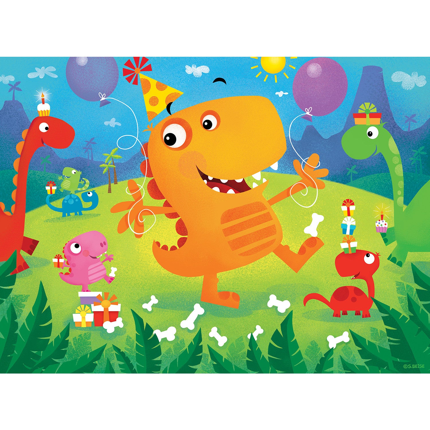 Lil Puzzler - Dino Party 24 Piece Puzzle