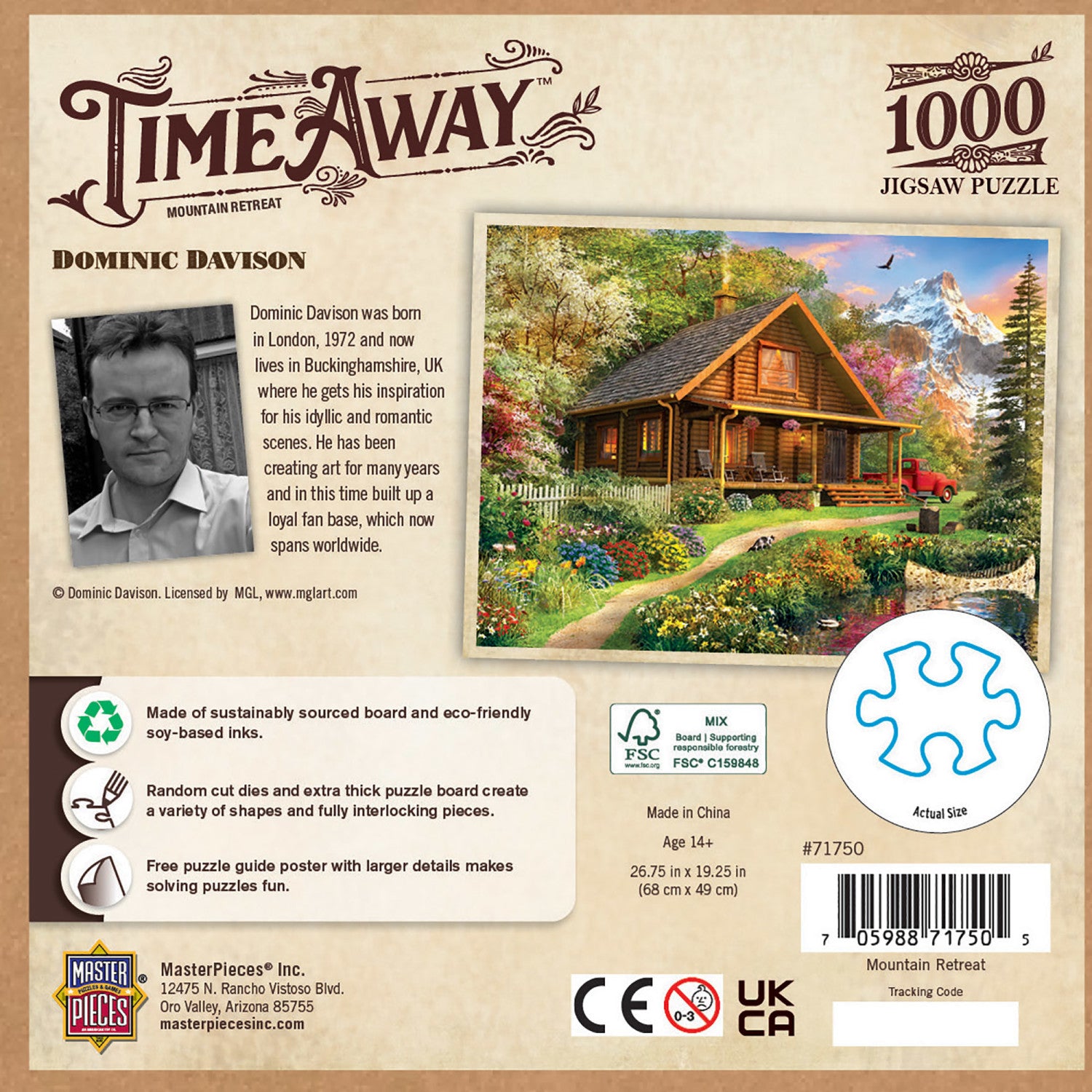 Time Away - Mountain Retreat 1000 Piece Jigsaw Puzzle