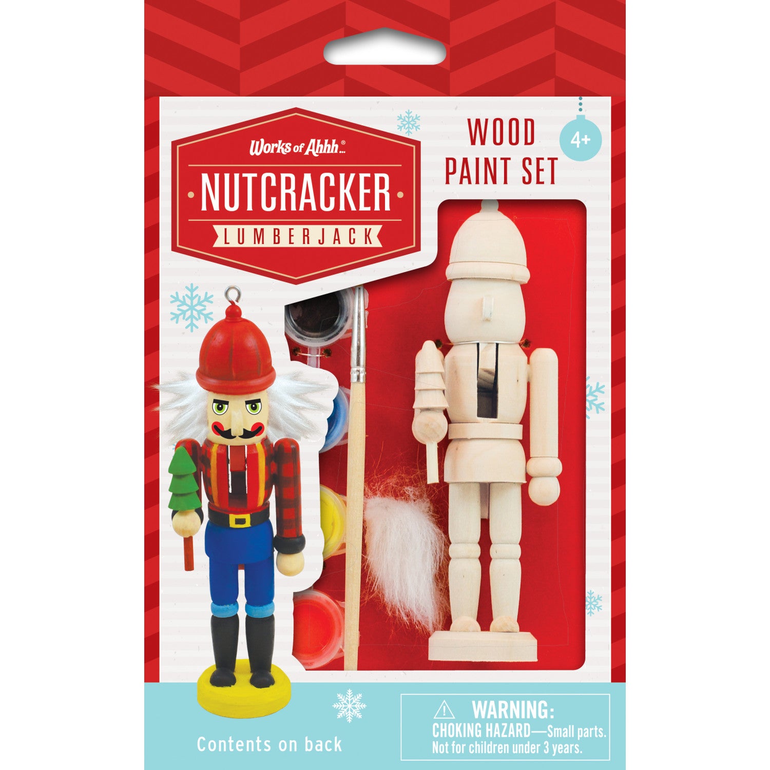 Nutcracker Lumberjack Ornament Wood Paint Kit