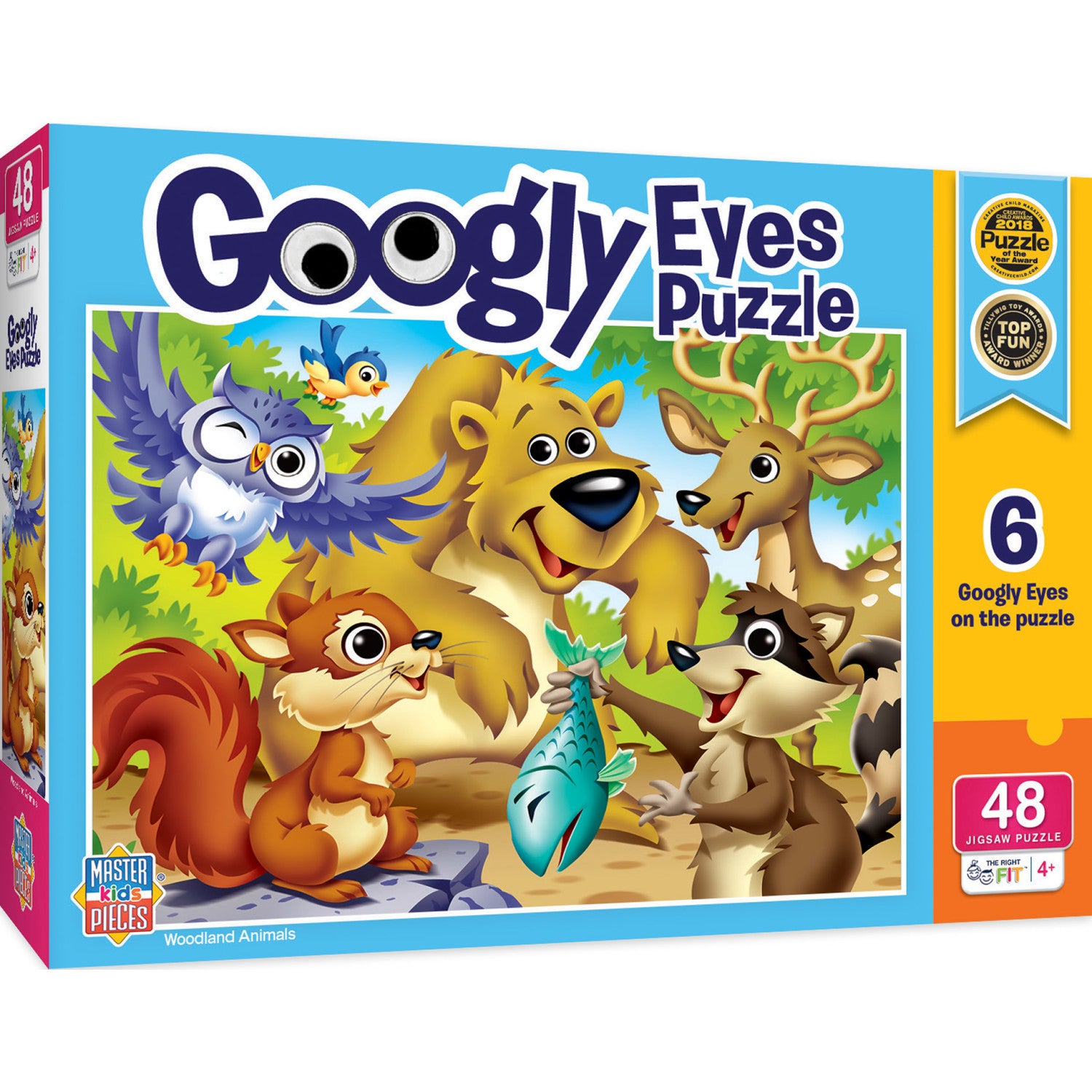 Googly Eyes - Woodland Animals 48 Piece Puzzle